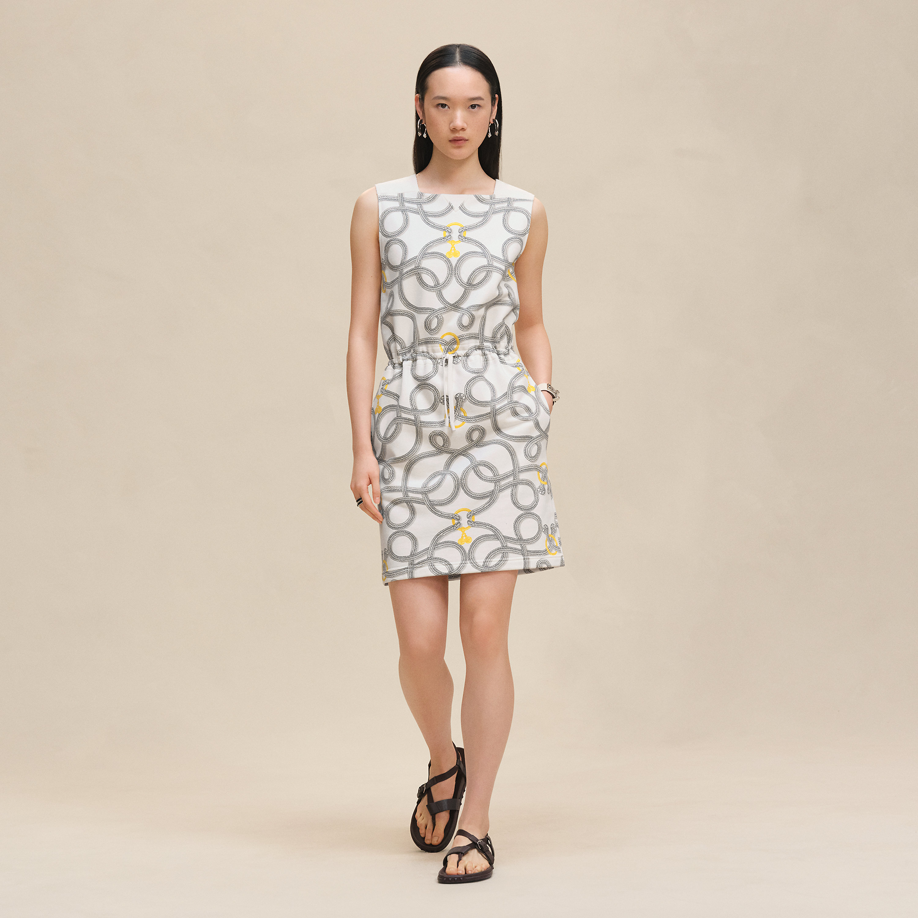 "Palefroi Remix" Sleeveless Dress