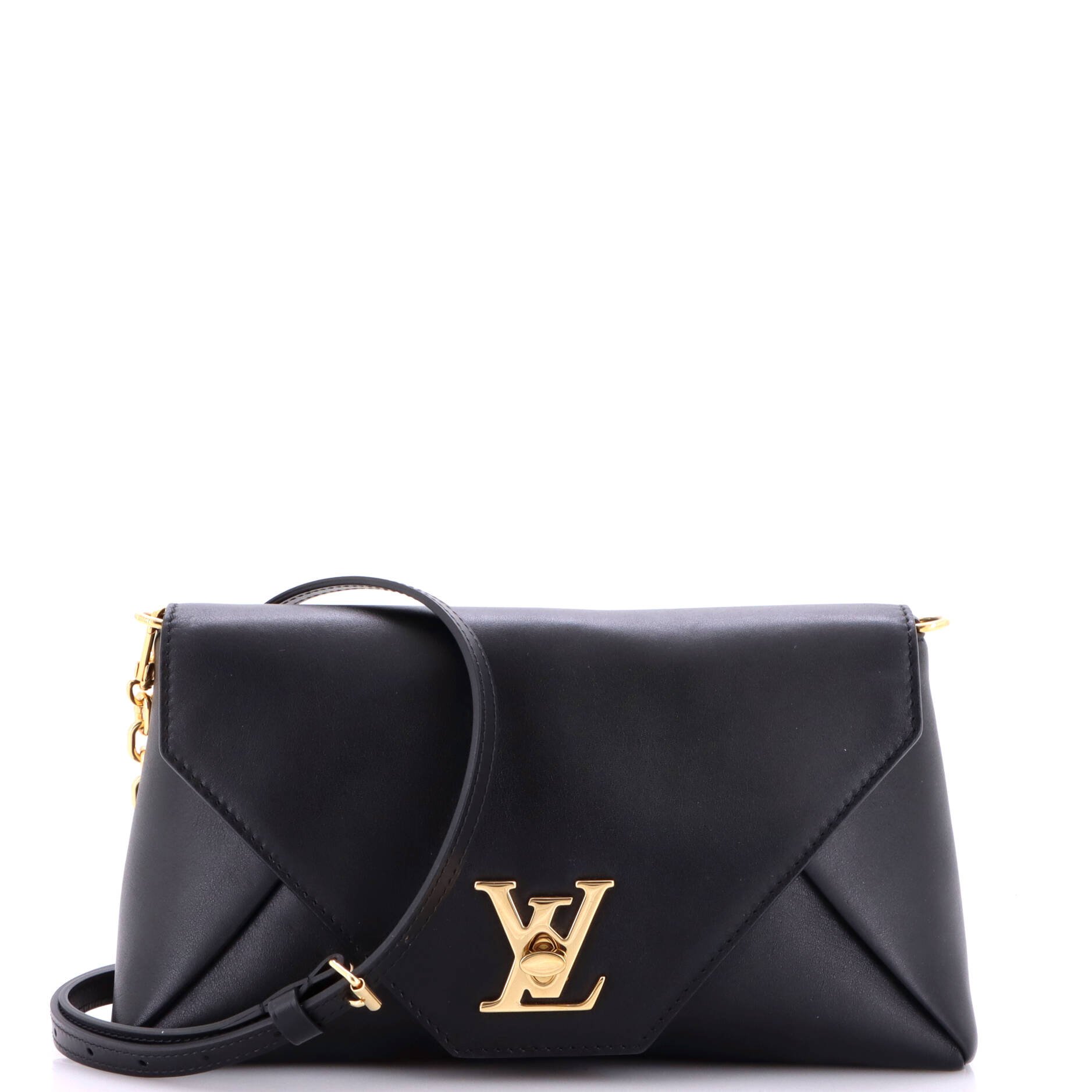 Love Note Chain Clutch Leather