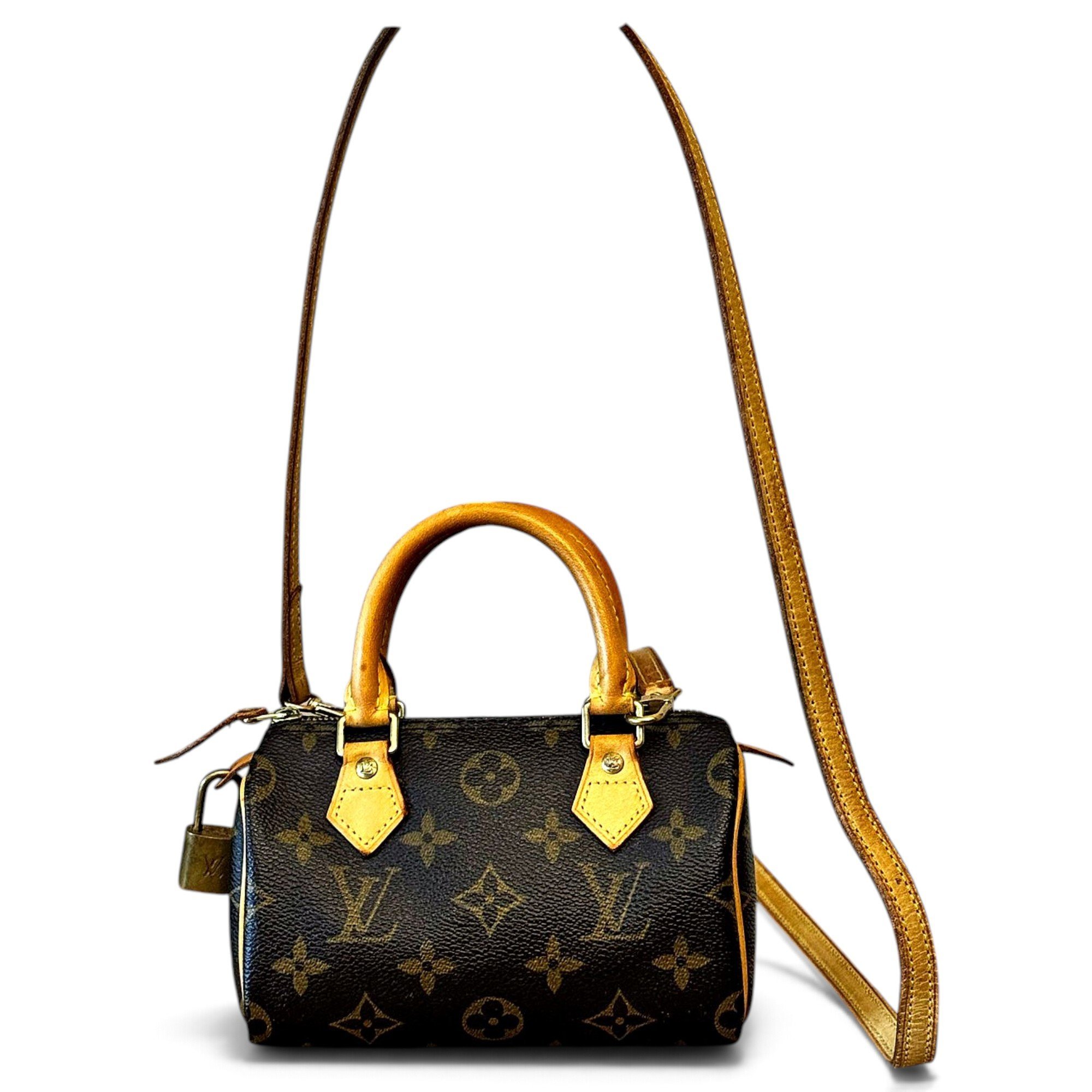 Nano Speedy / Mini HL leather handbag