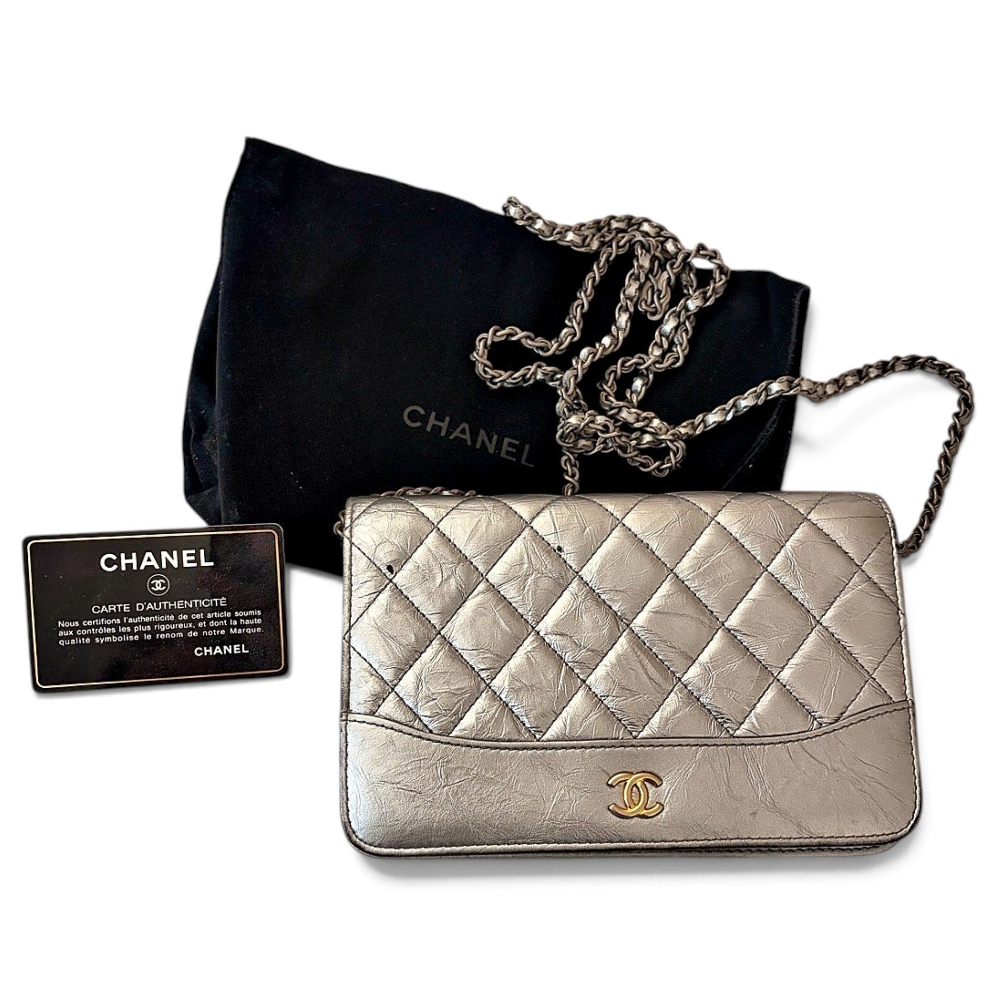 Wallet On Chain Boy leather crossbody bag