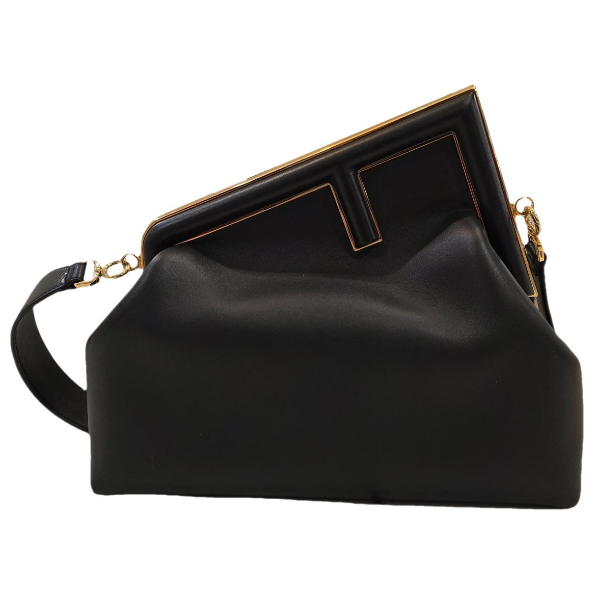 First leather handbag