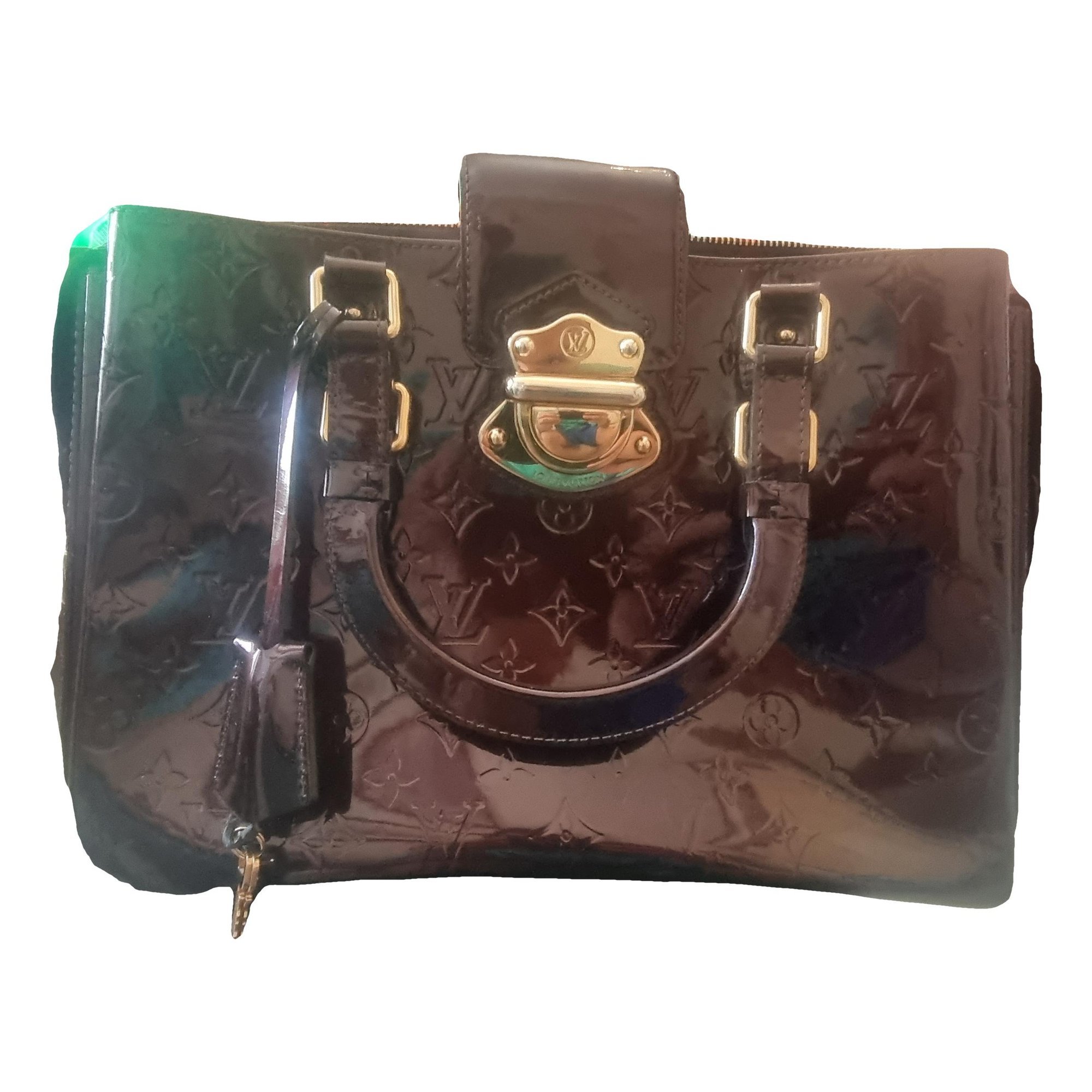 Melrose patent leather handbag