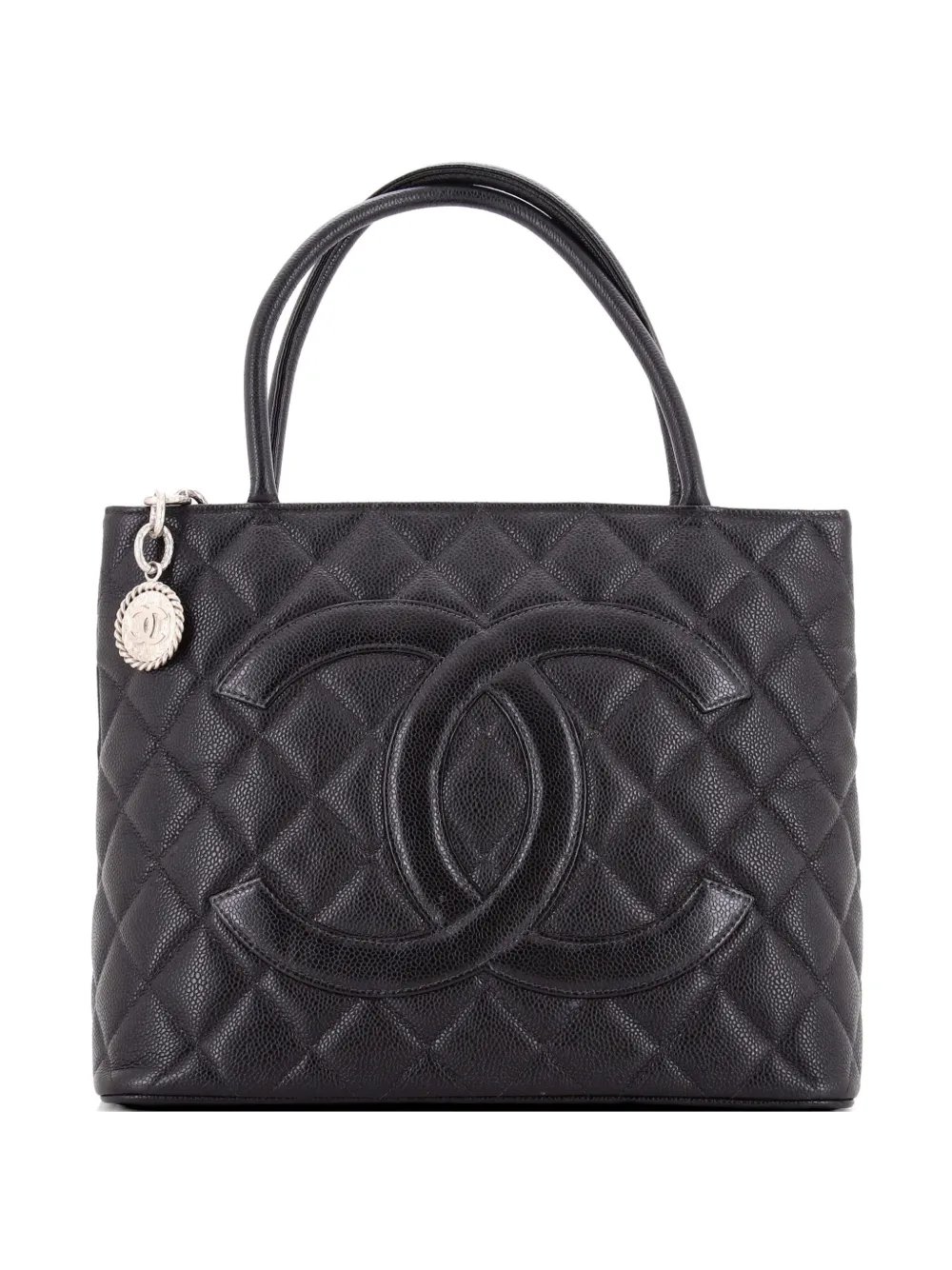 Medallion Quilted Caviar tote bag
