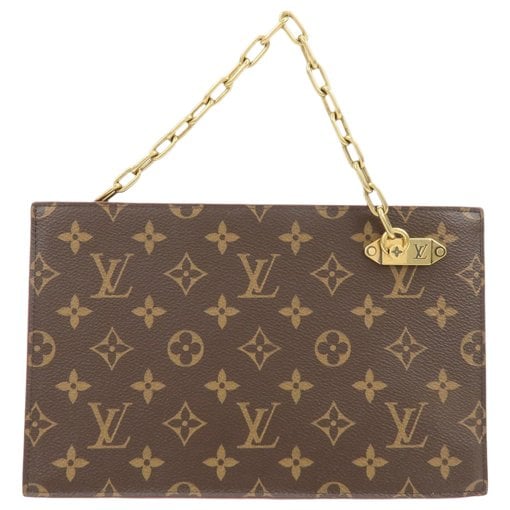 Chaîne Flore cloth clutch bag