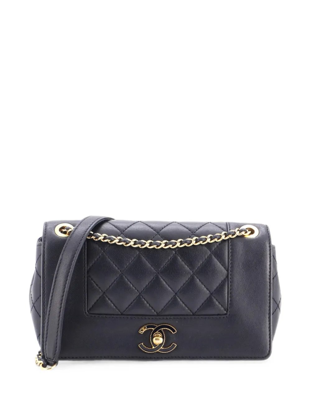 Mademoiselle Flap Bag Quilted Sheepskin Small crossbody bag