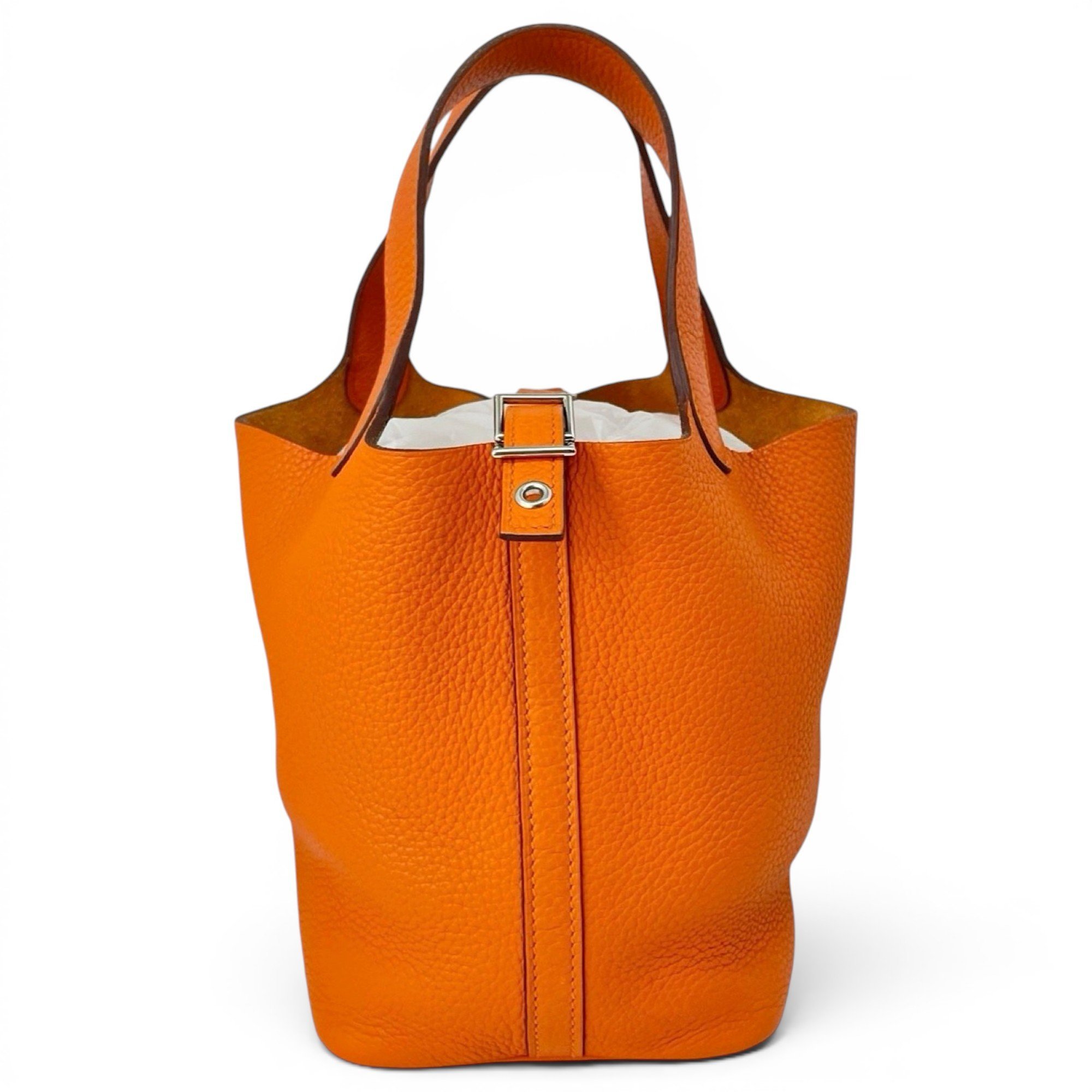 Hermes Picotin Handbag Clemence Leather