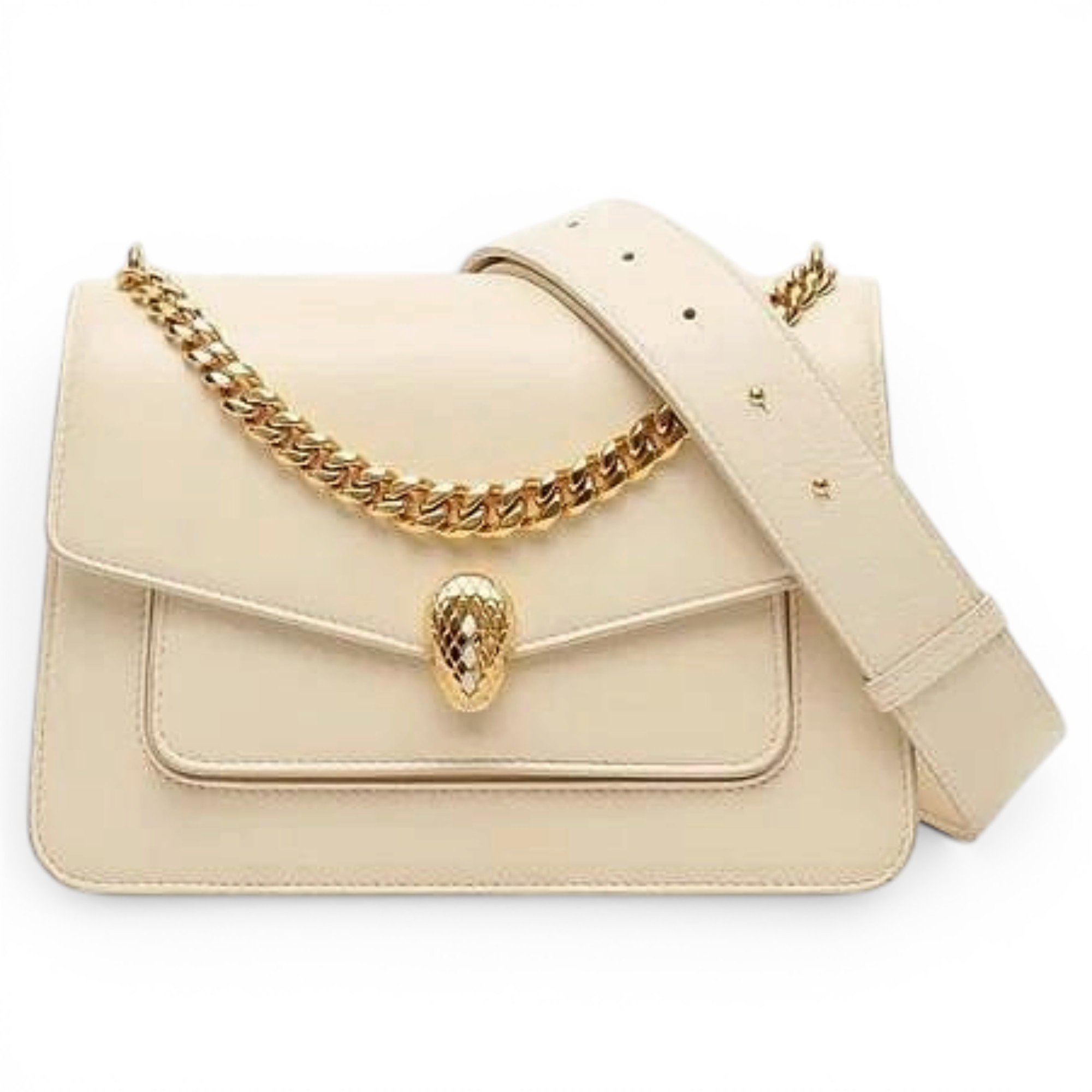 Serpenti leather handbag