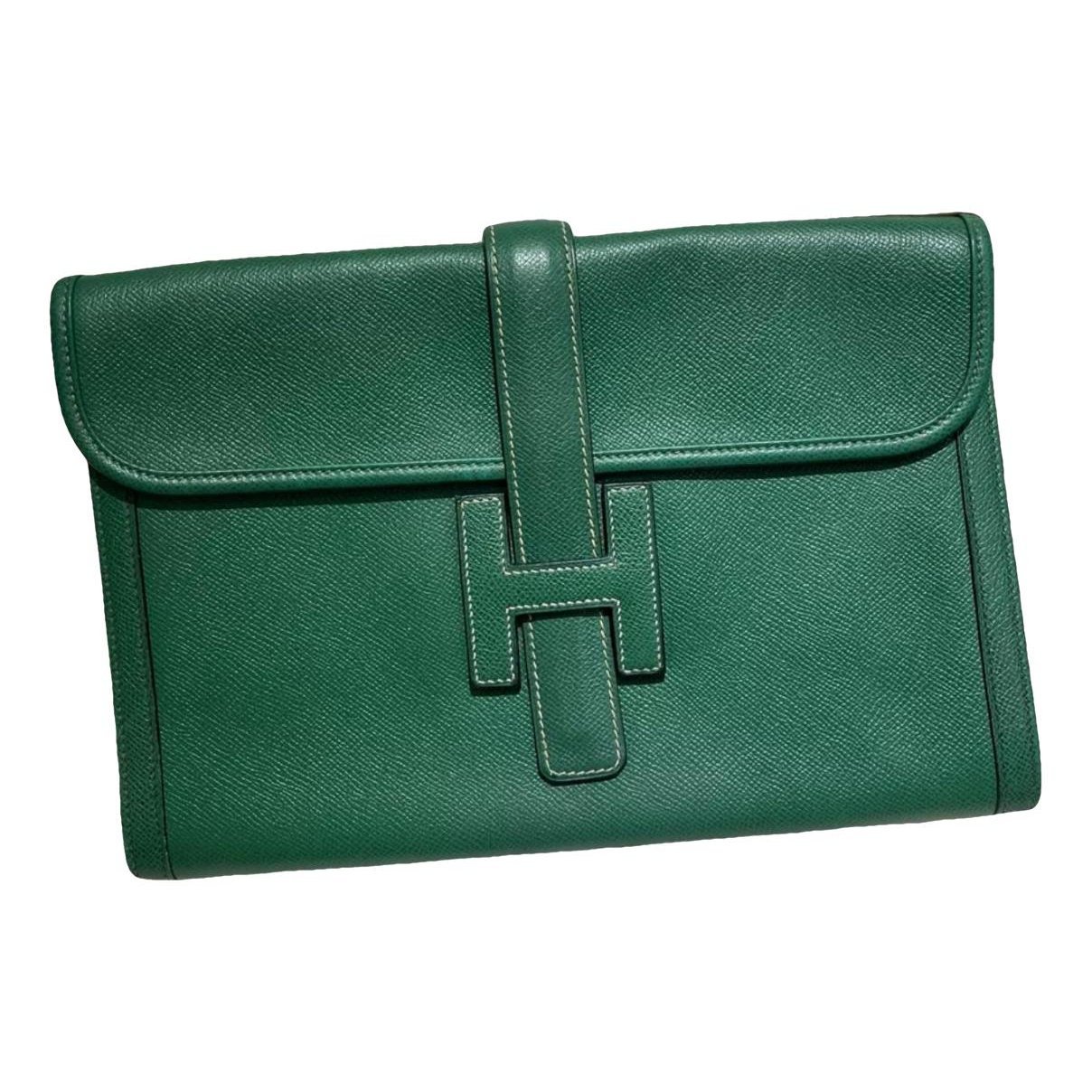 Jige leather clutch bag