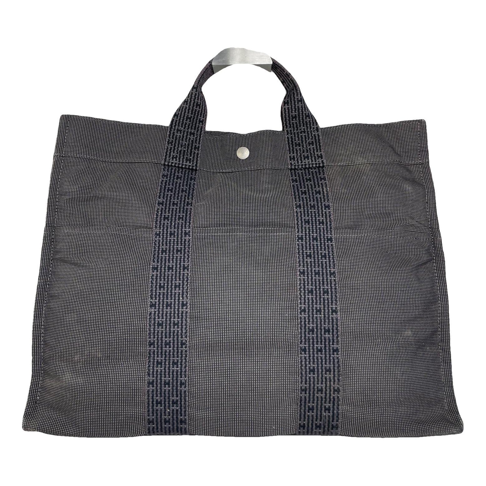 Hermes Garden Party Handbag Navy 1837