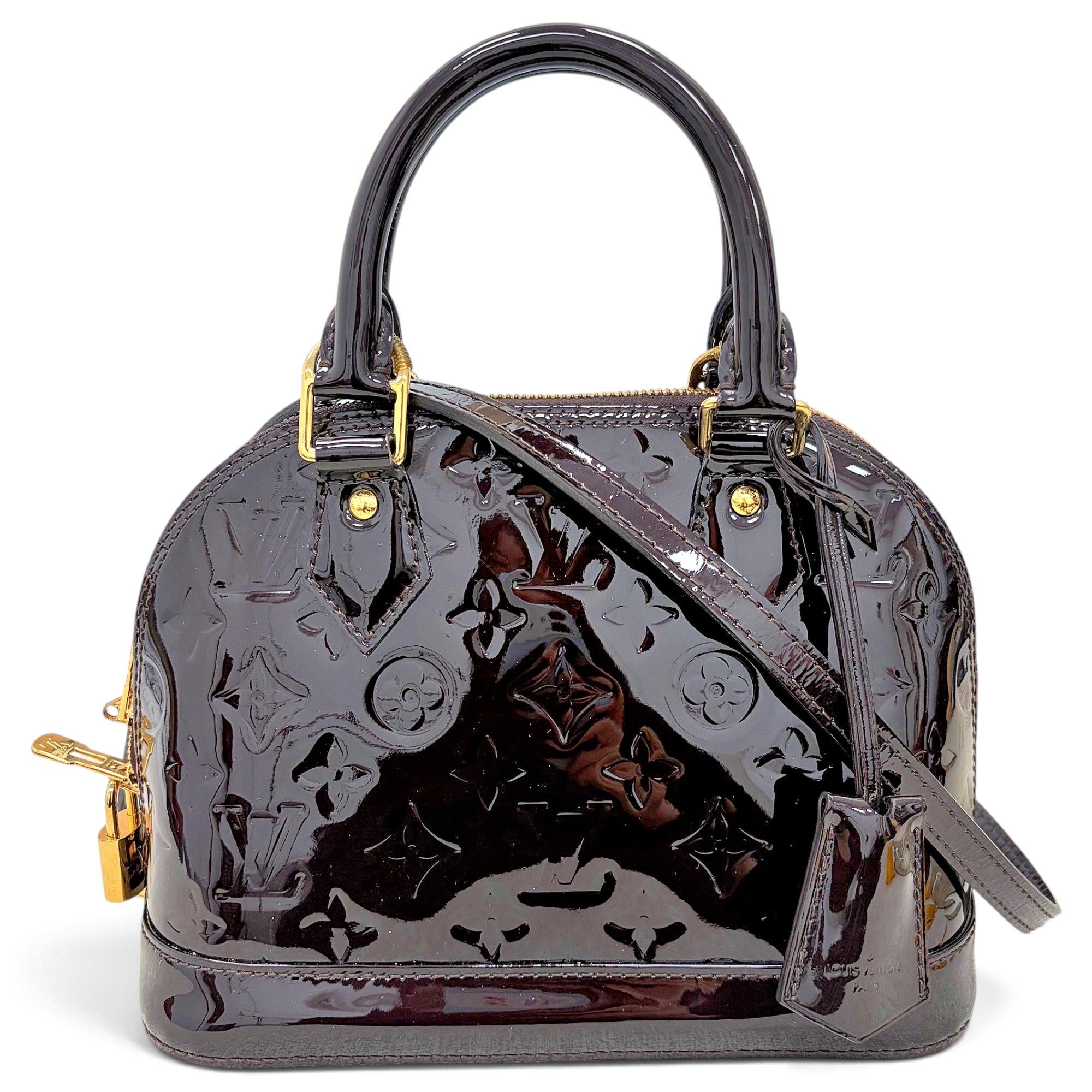 Alma BB patent leather handbag