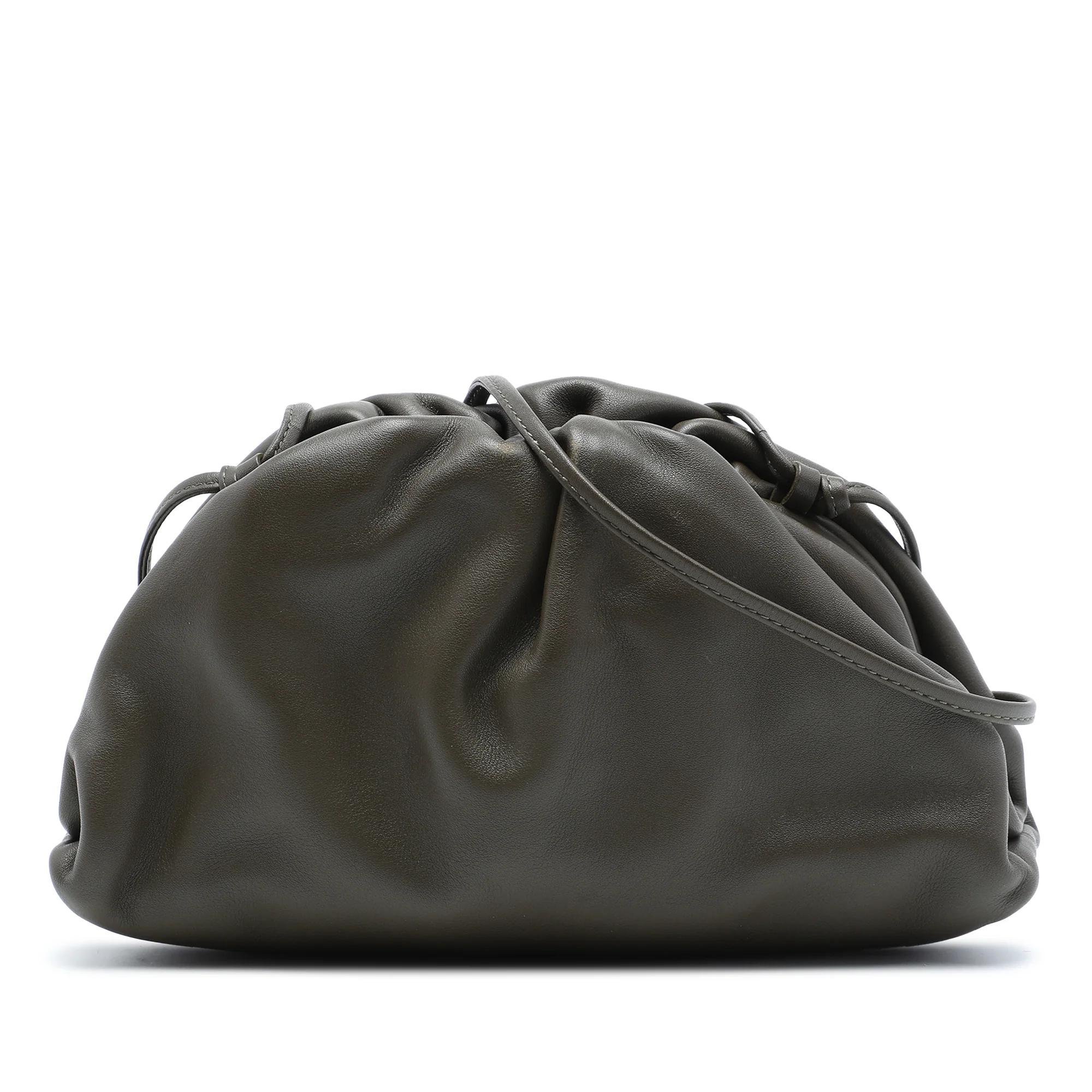 Pouch leather crossbody bag