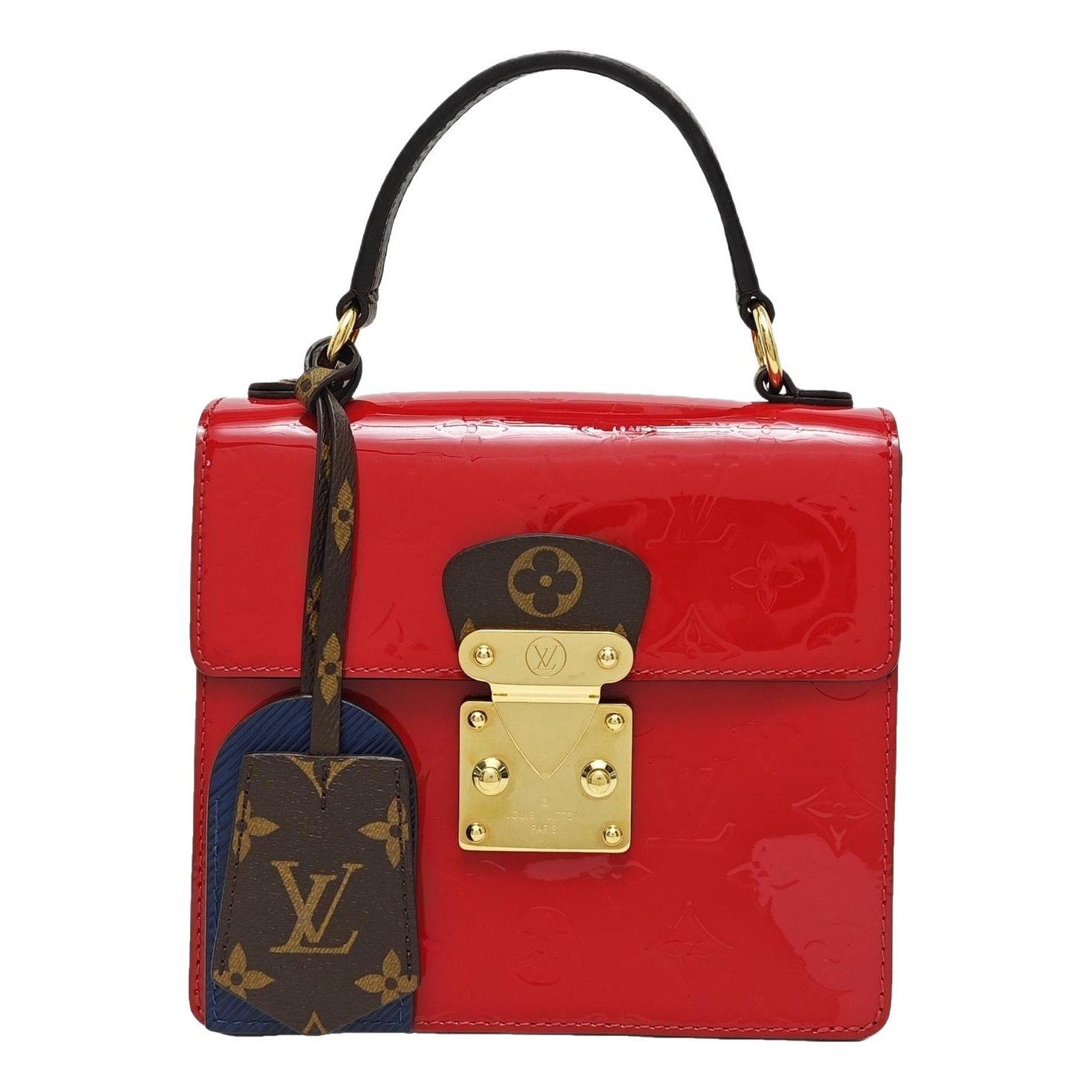 Spring street patent leather handbag