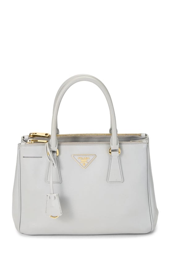 Grey Saffiano Executive Tote Small