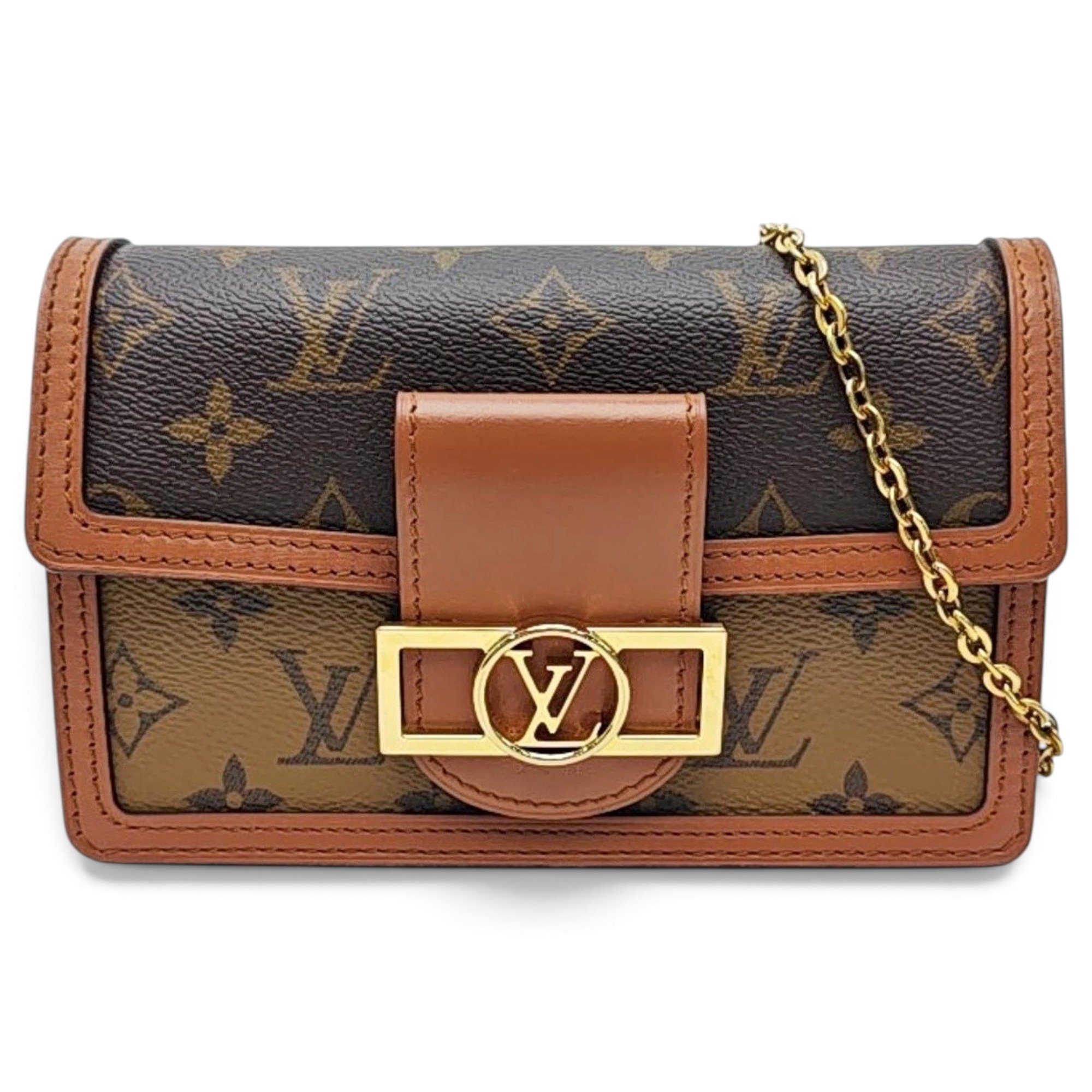 Dauphine leather handbag