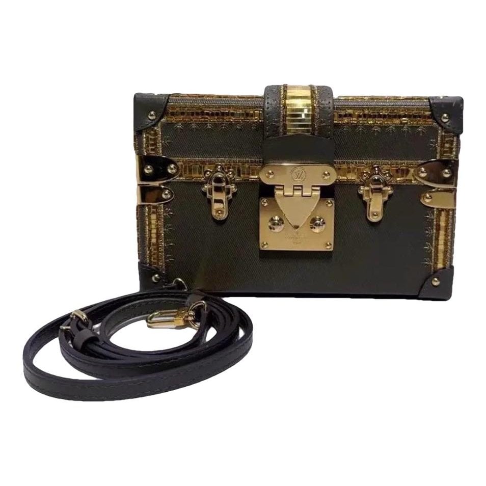 Louis Vuitton Petite Malle cloth handbag