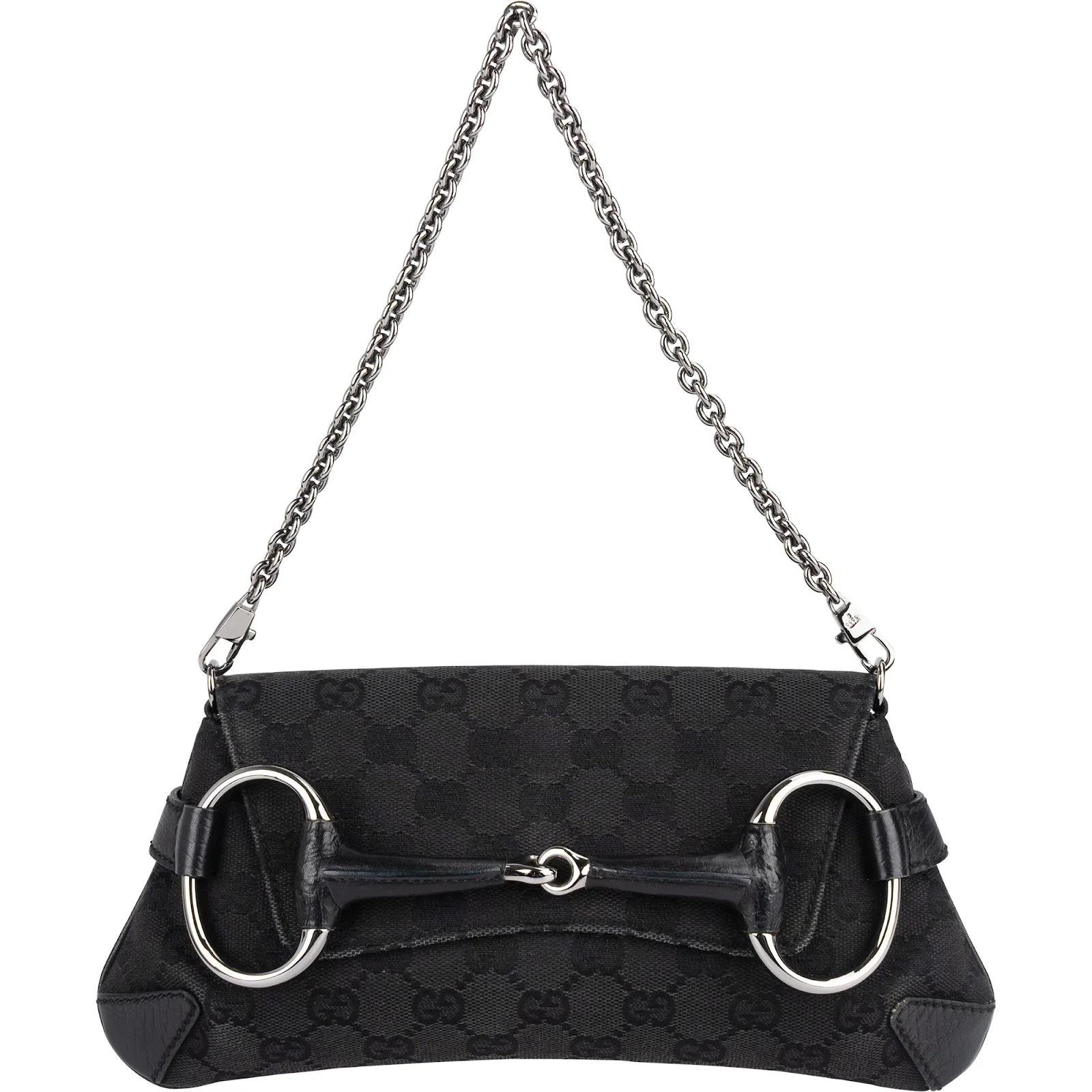 Horsebit Chain leather handbag