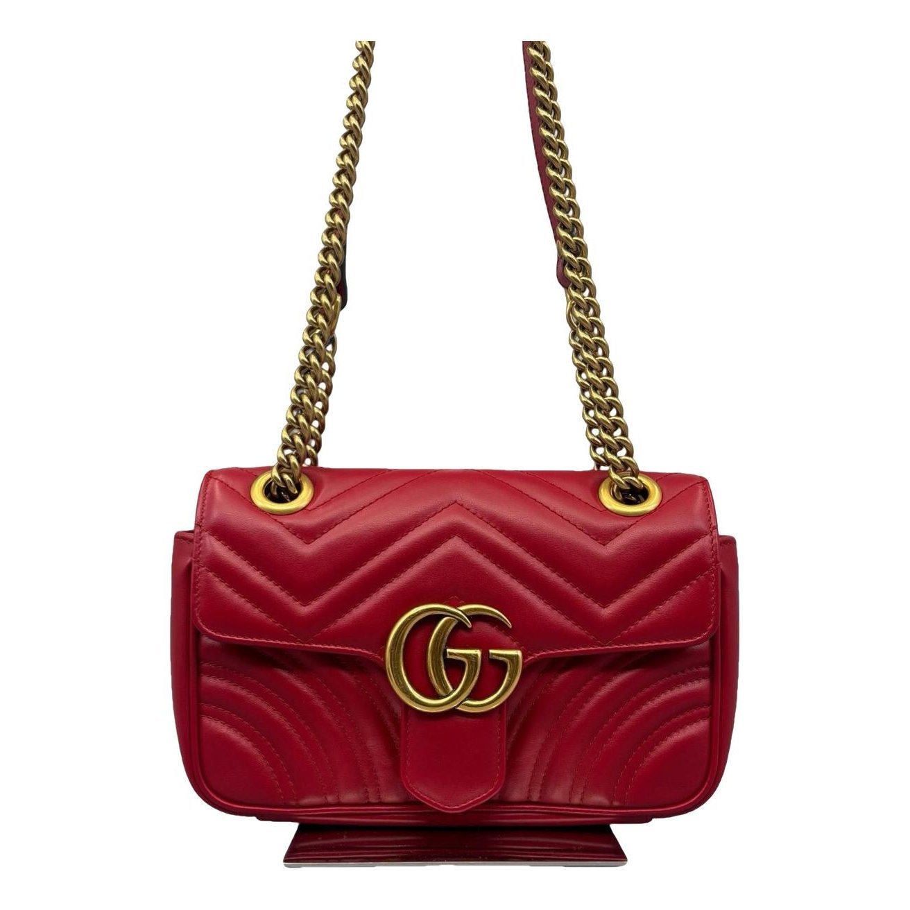 GG Marmont Flap leather handbag