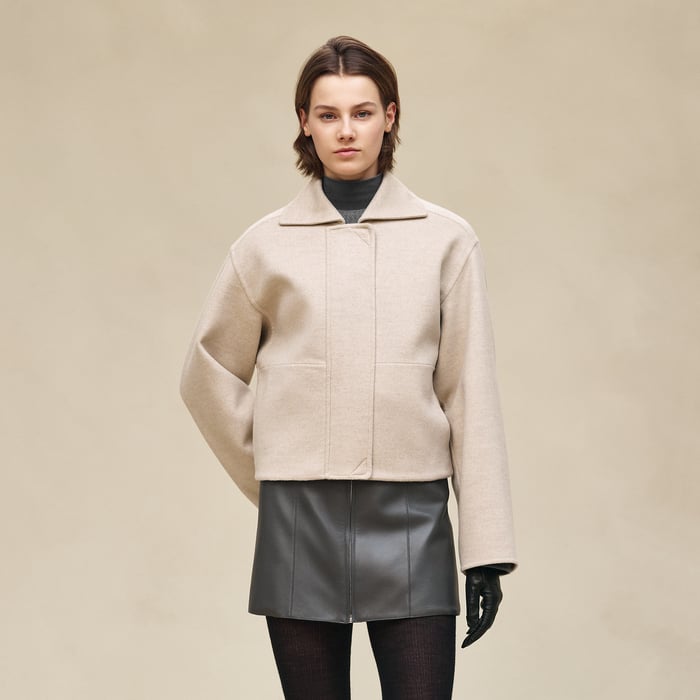 Beige Naturel Cashmere Jacket