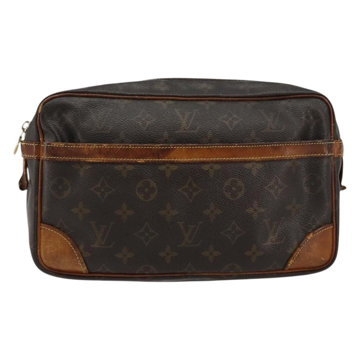 Leather clutch bag