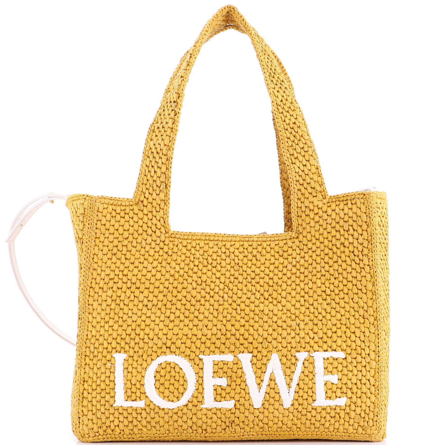 Loewe Paula&#39;s Ibiza Logo Convertible Tote Raffia Medium