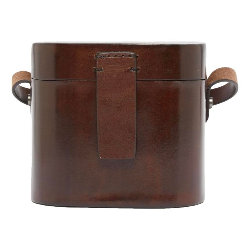 Leather clutch bag