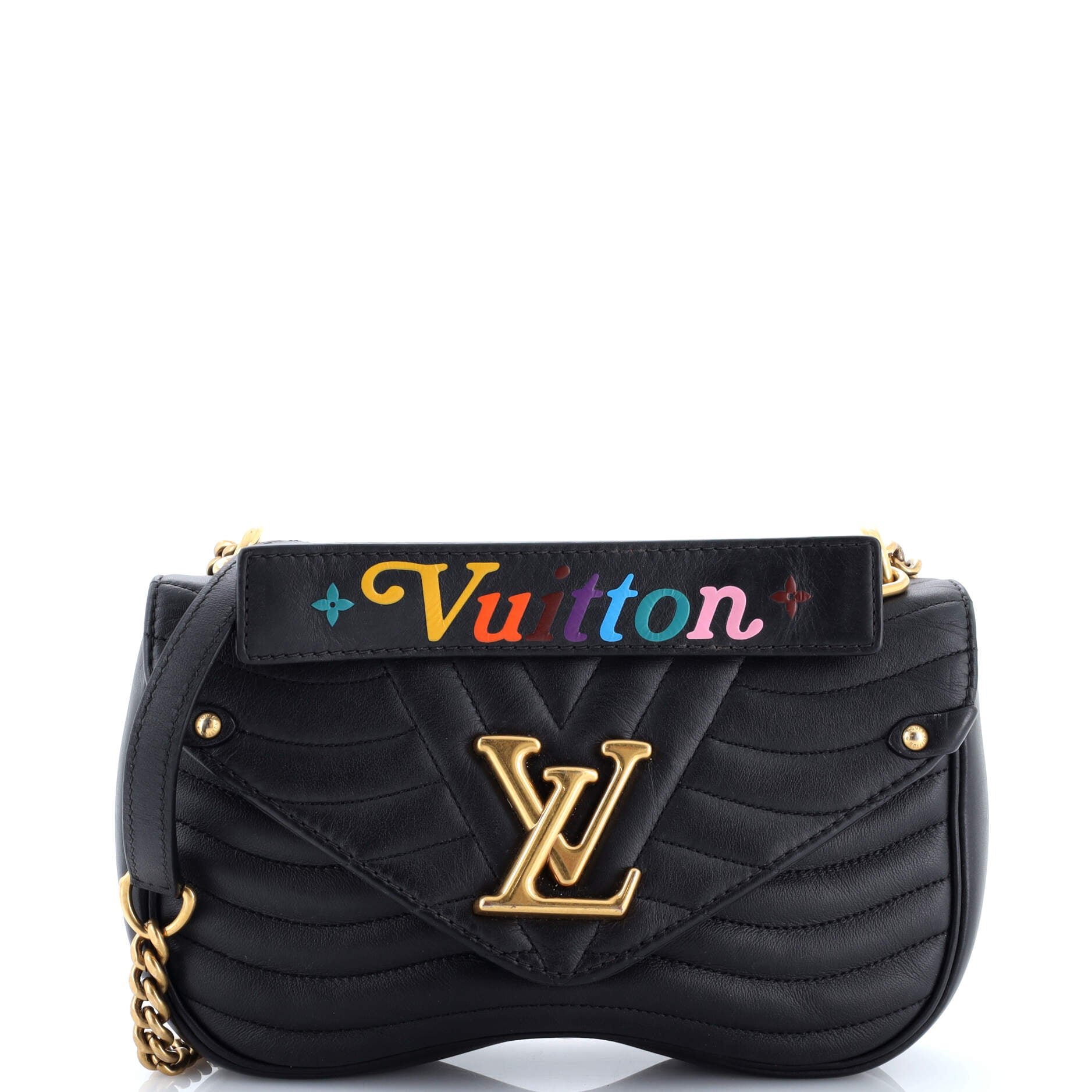 Louis Vuitton New Wave Chain Bag Quilted Leather MM