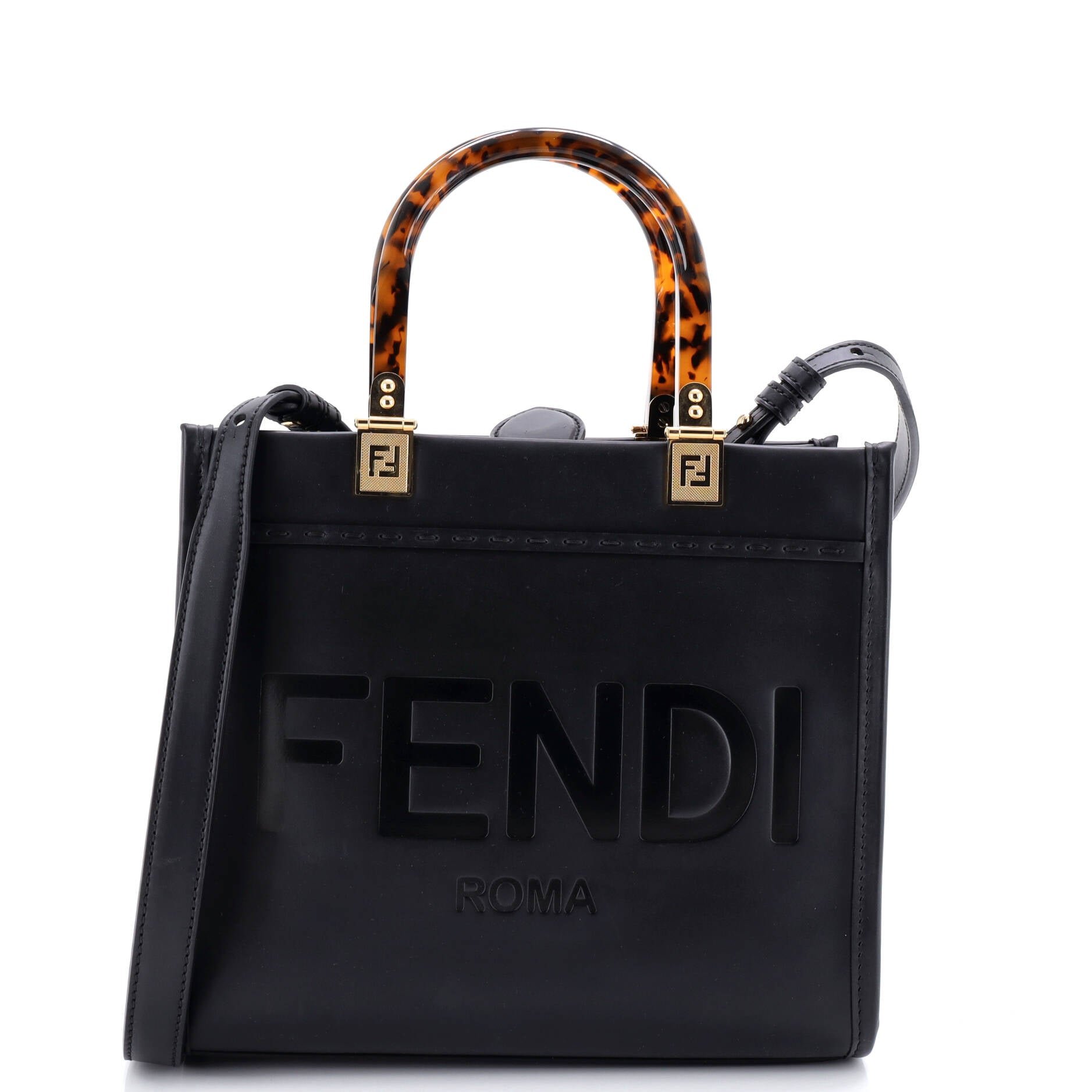 Fendi Sunshine Shopper Tote Leather Small