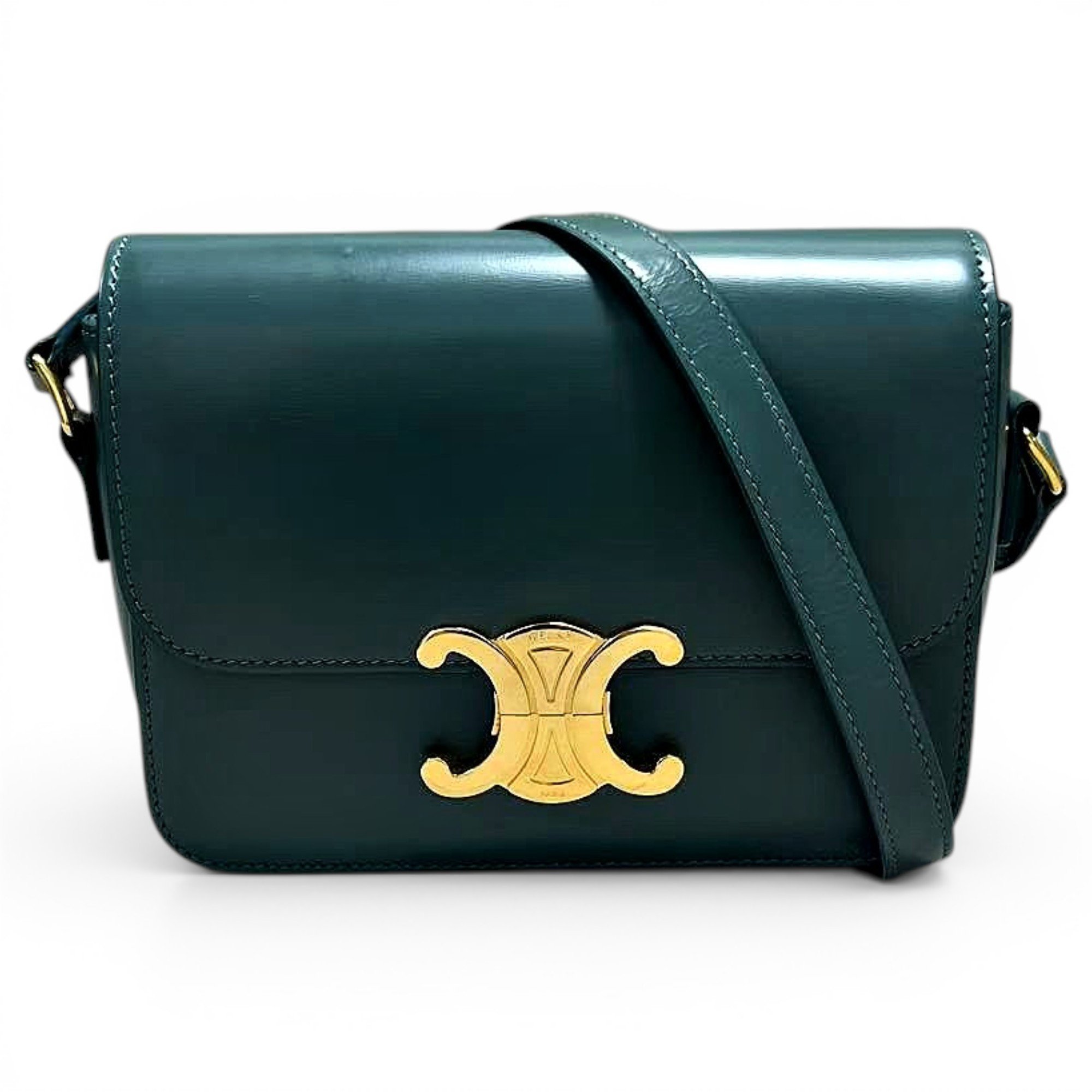 Triomphe leather handbag