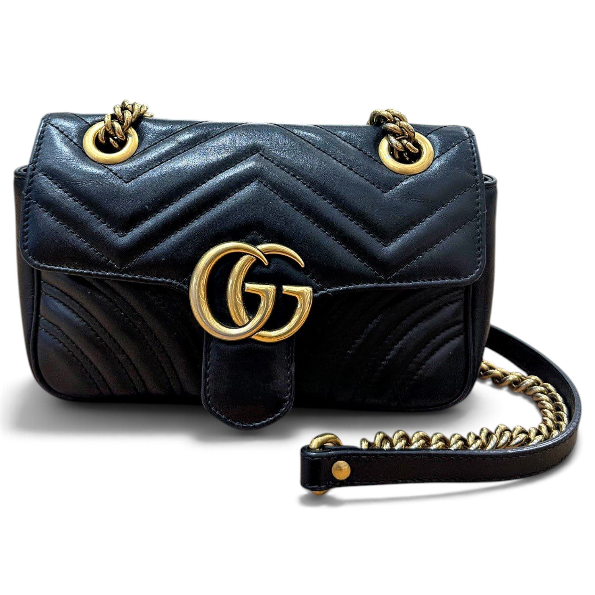 GG Marmont Flap leather crossbody bag