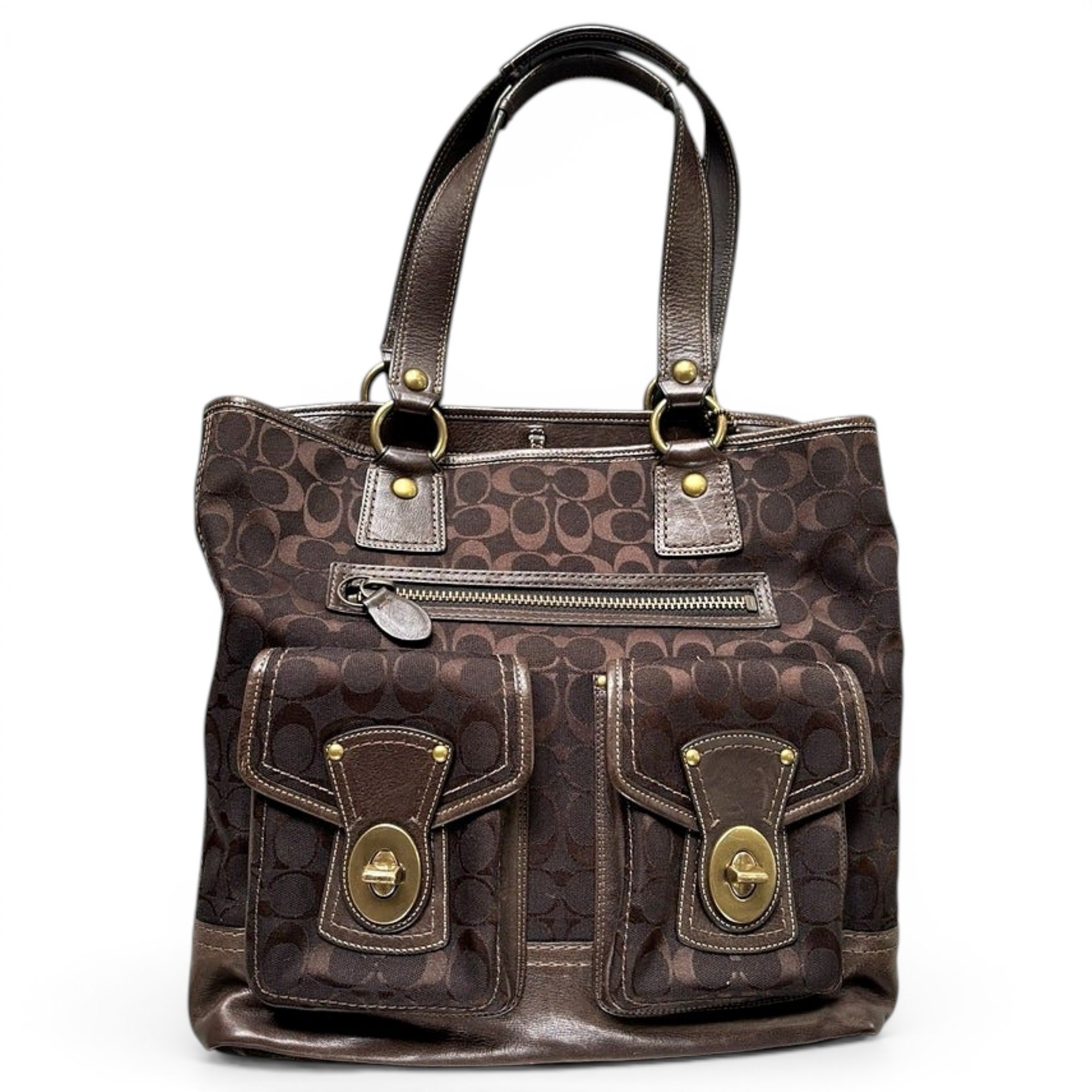 Leather tote