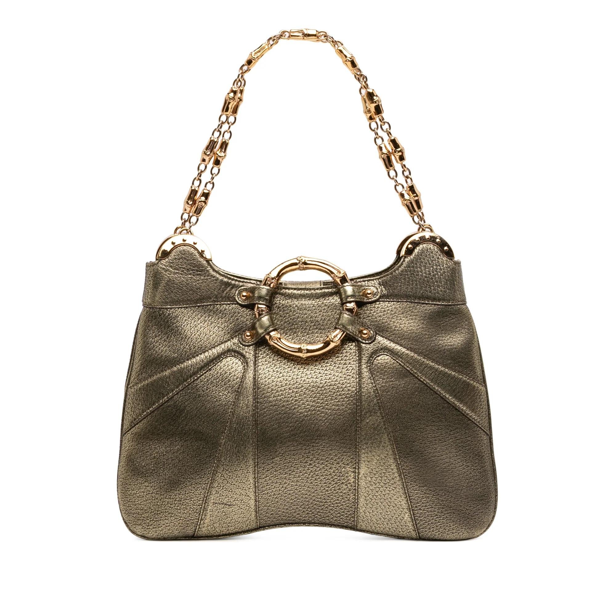 Bamboo Ring leather handbag