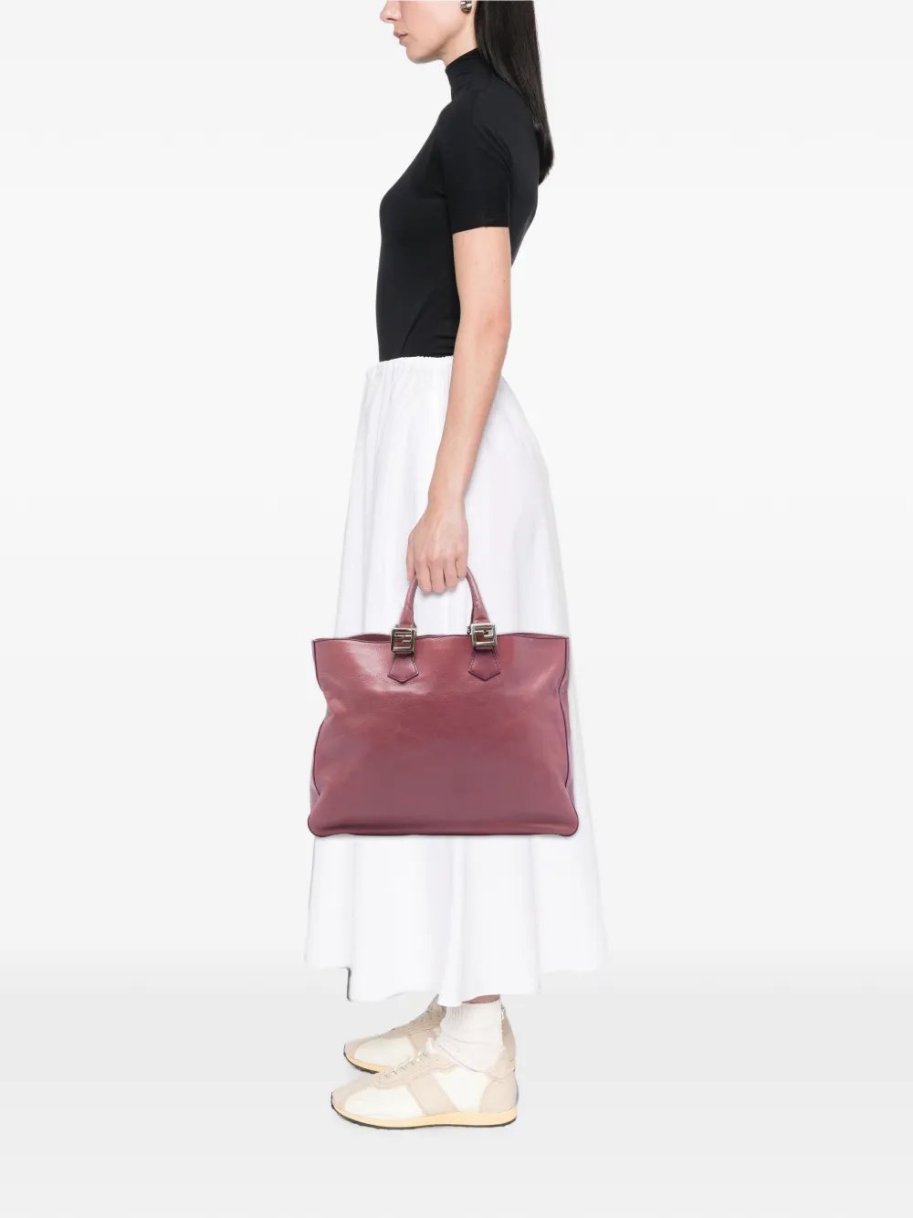 2000-2015 Large Leather Twins tote bag