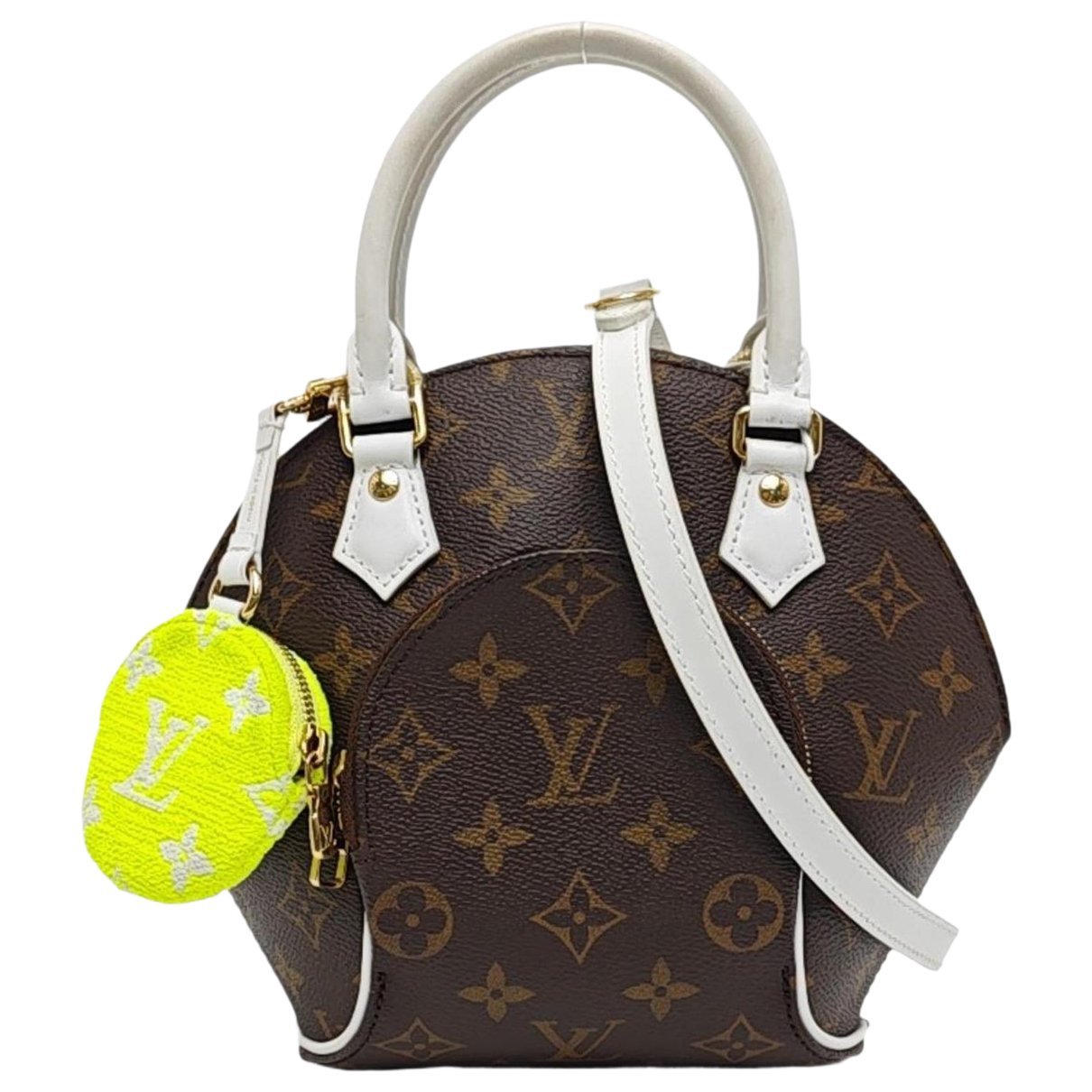 Ellipse leather handbag