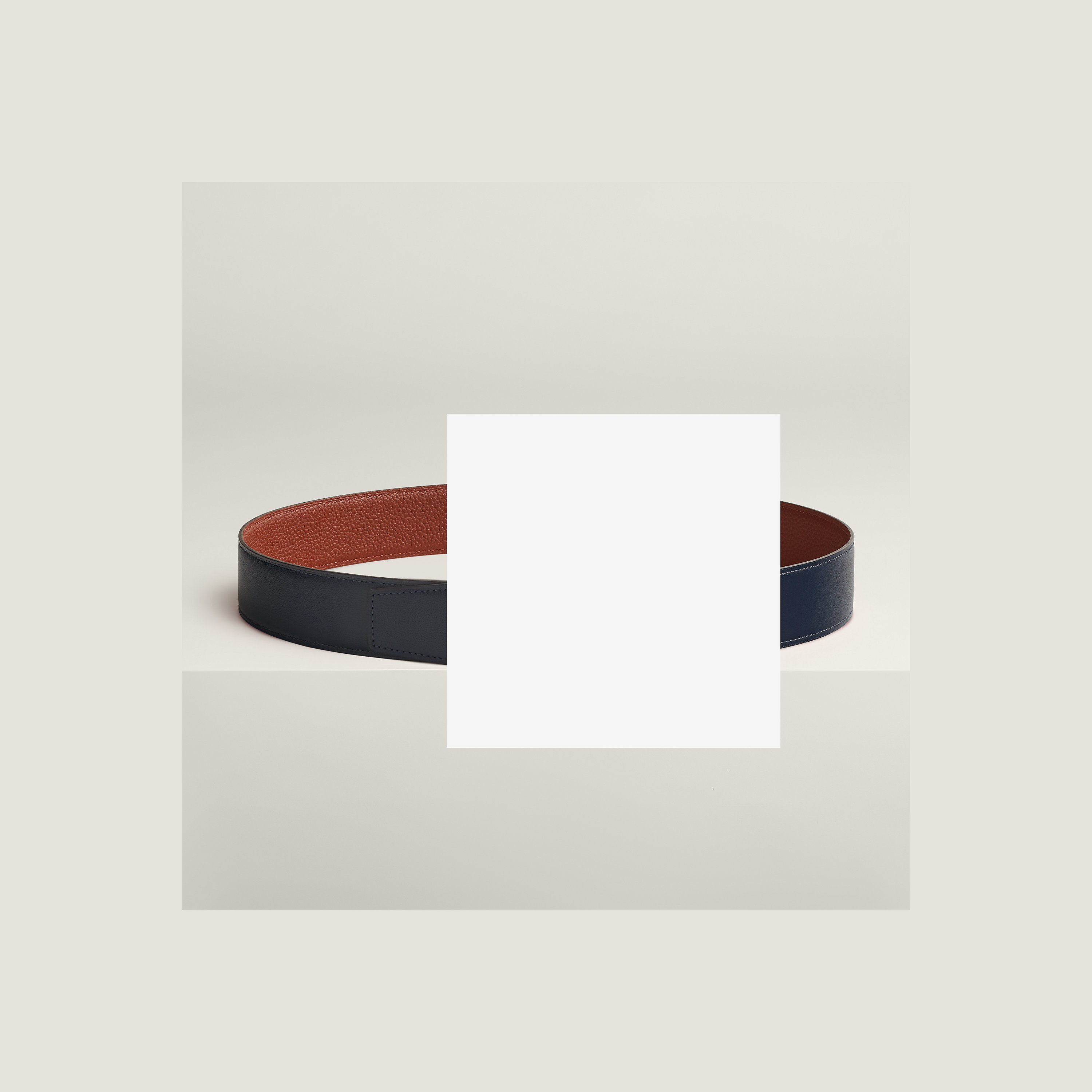 Luck belt buckle & Reversible leather strap 38 mm