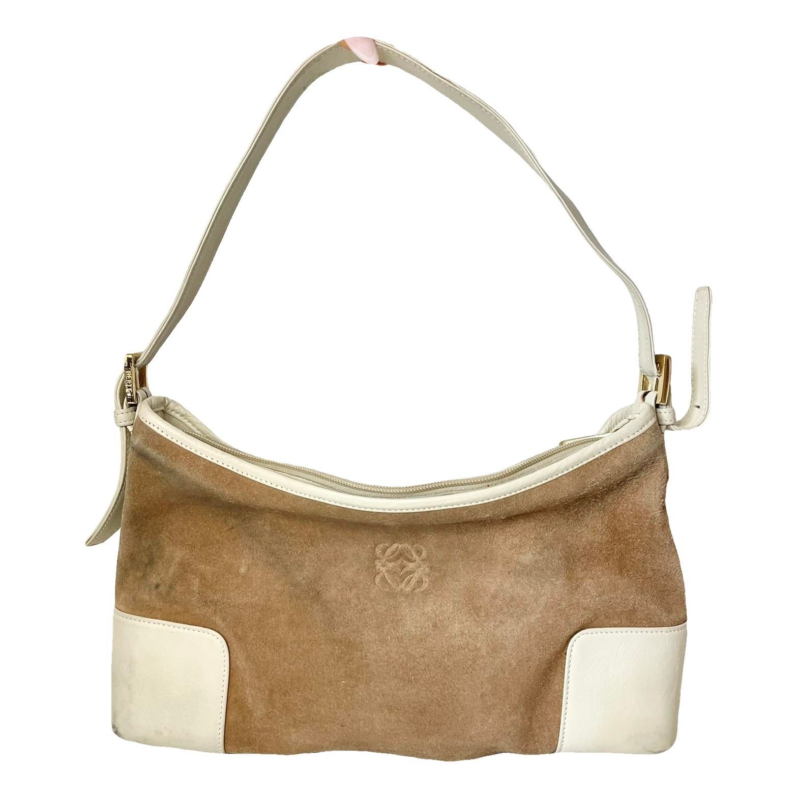 Anagram leather handbag