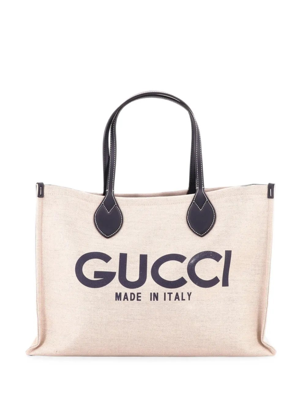 Logo Shopper Printed Canvas Medium tote bag