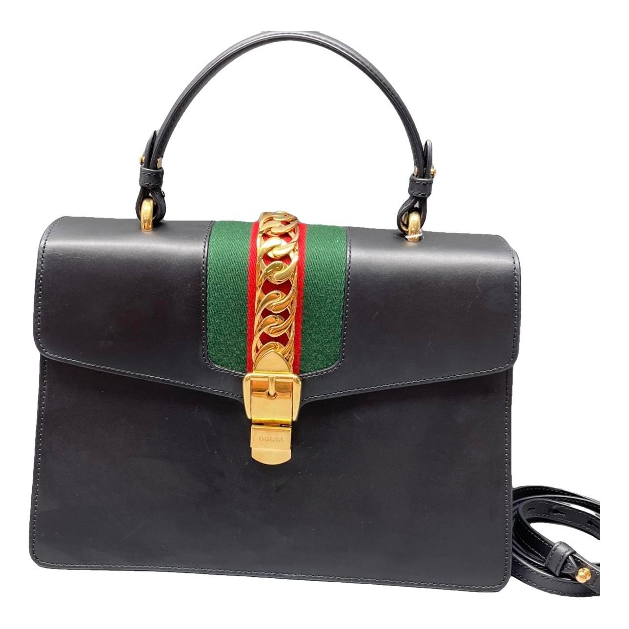 Sylvie Top Handle leather handbag
