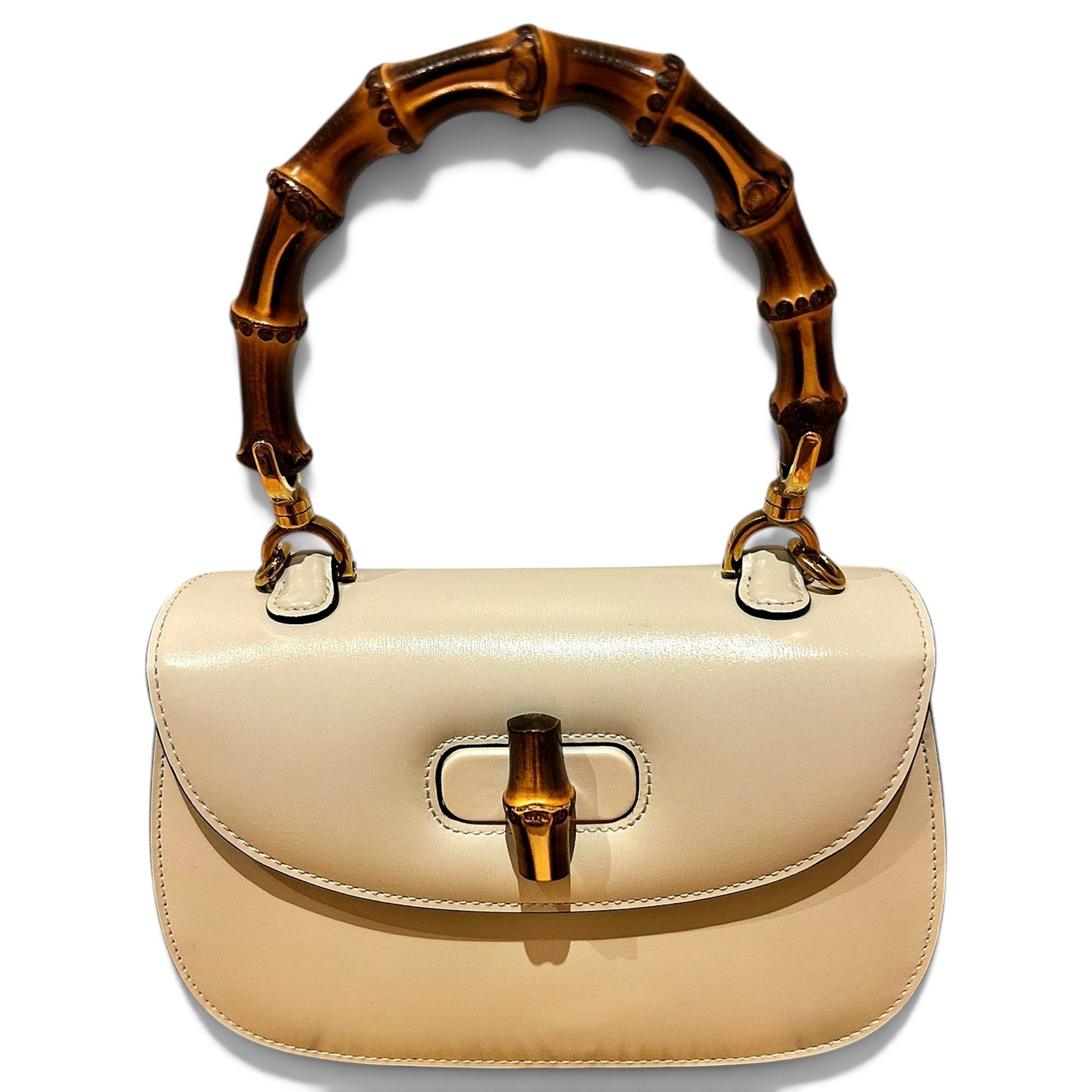 Bamboo leather handbag