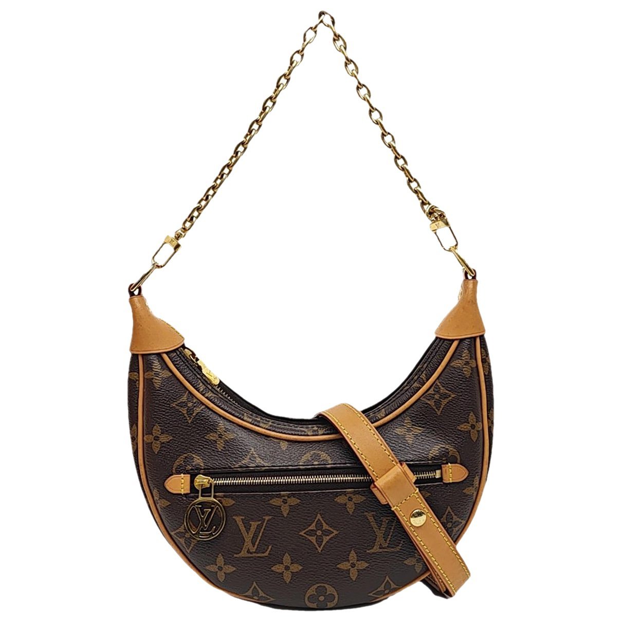 Loop leather crossbody bag