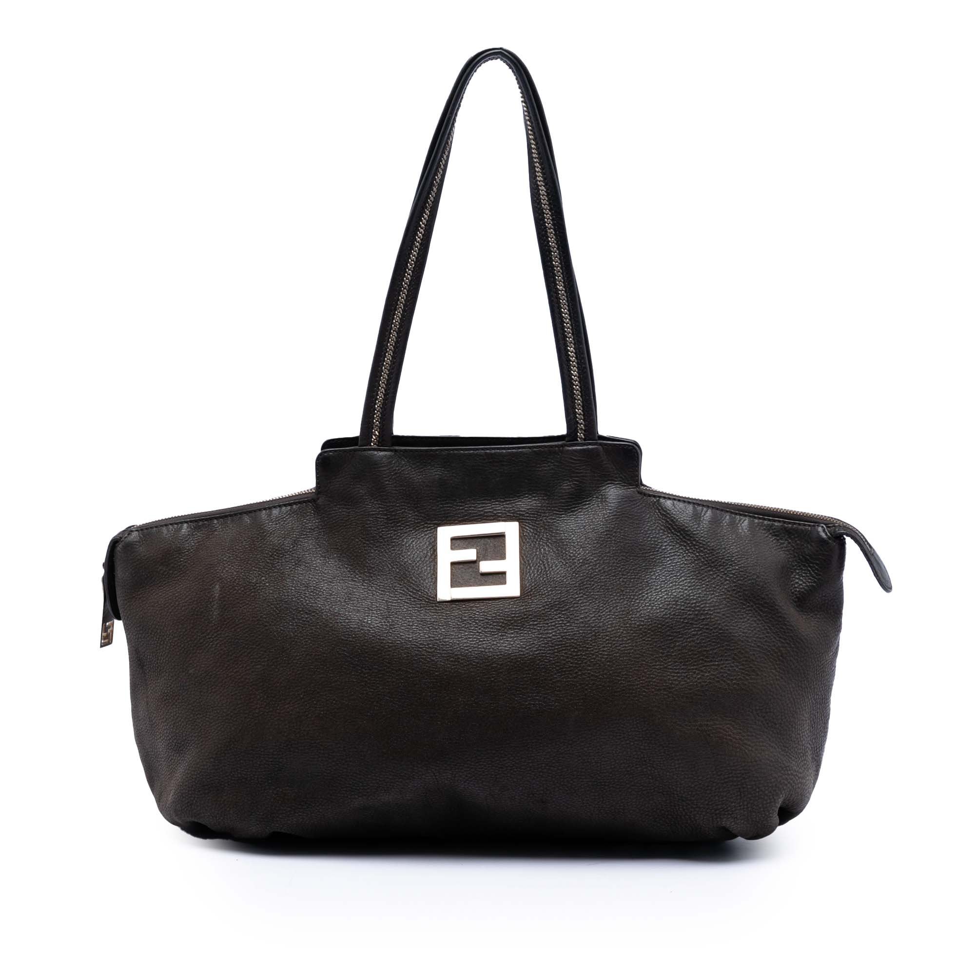 FF leather tote