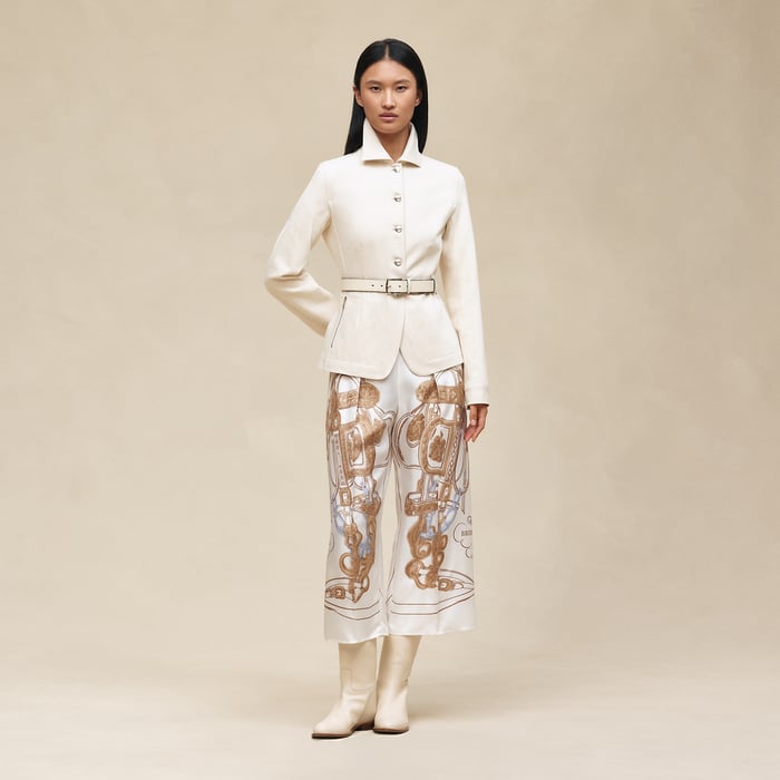 Blanc Nacre "Brides De Gala Gold" Pants