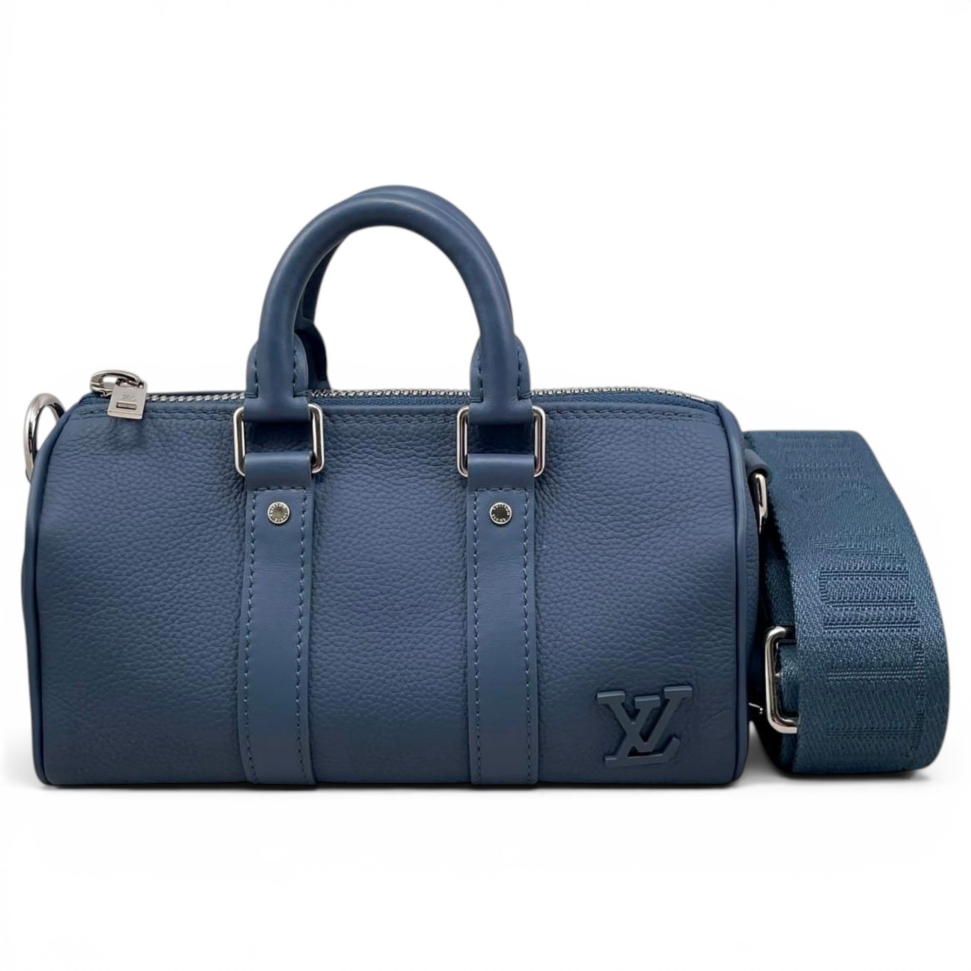Keepall leather travel bag