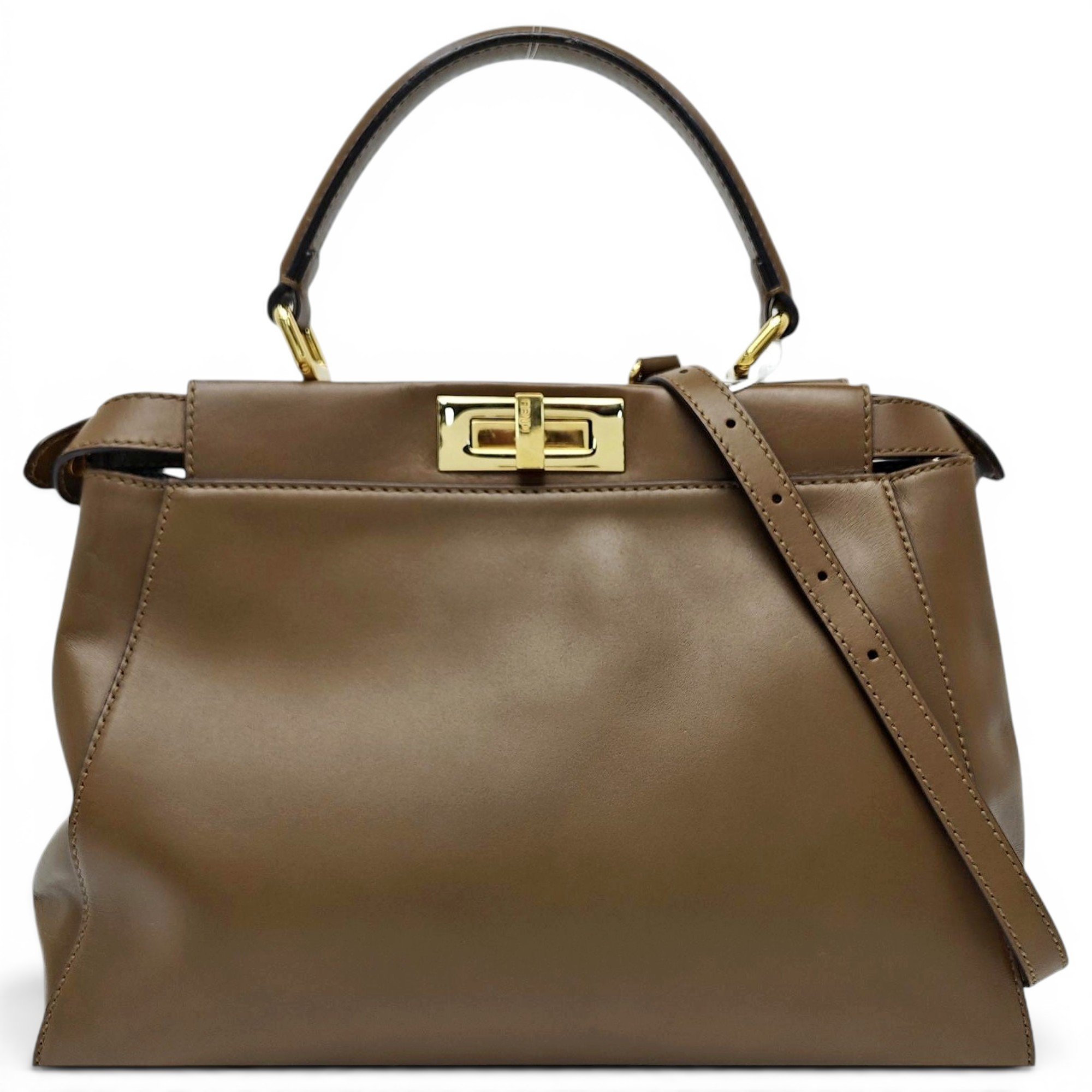 Peekaboo leather handbag