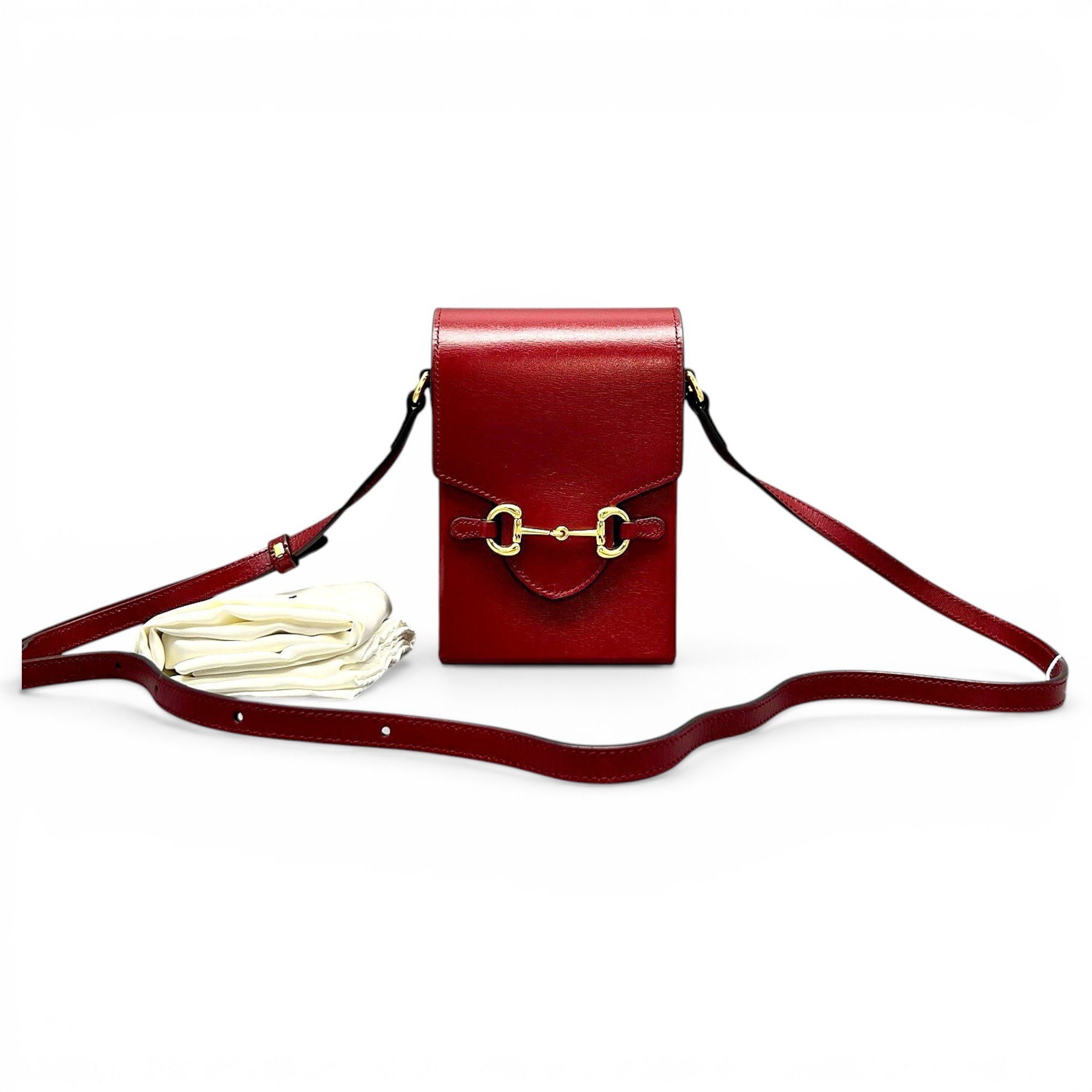 Horsebit 1955 Vertical leather crossbody bag