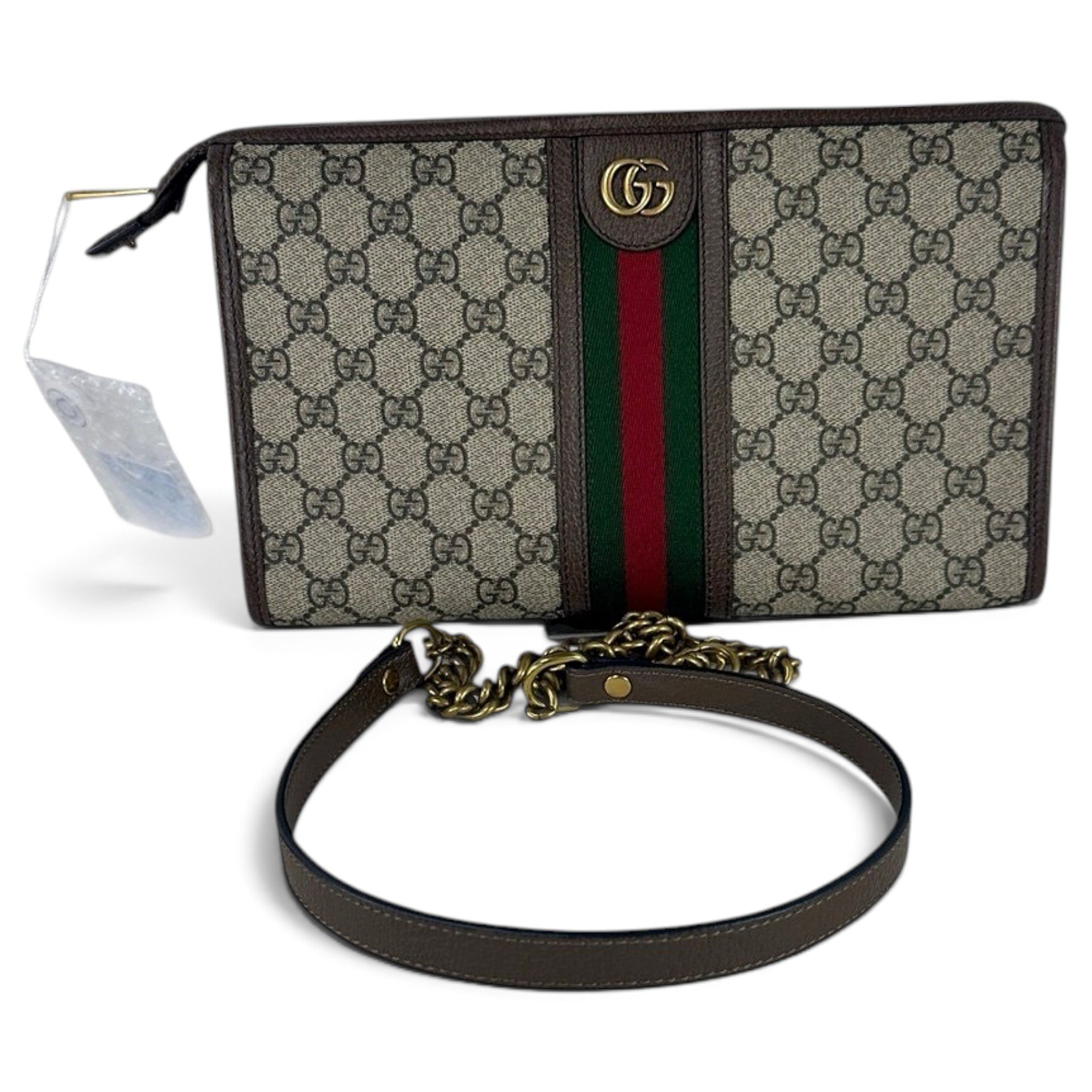 Ophidia cloth clutch bag