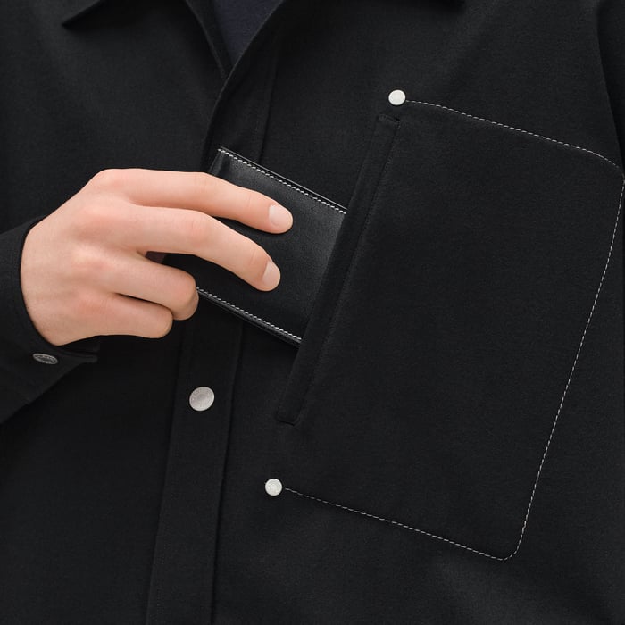 Noir Boxy Fit Overshirt