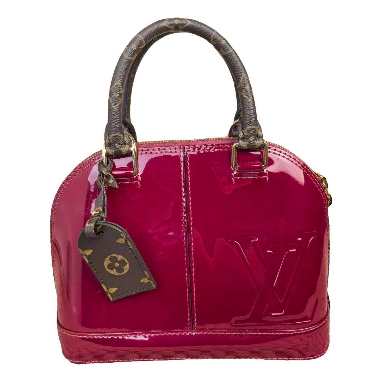 Alma BB patent leather handbag