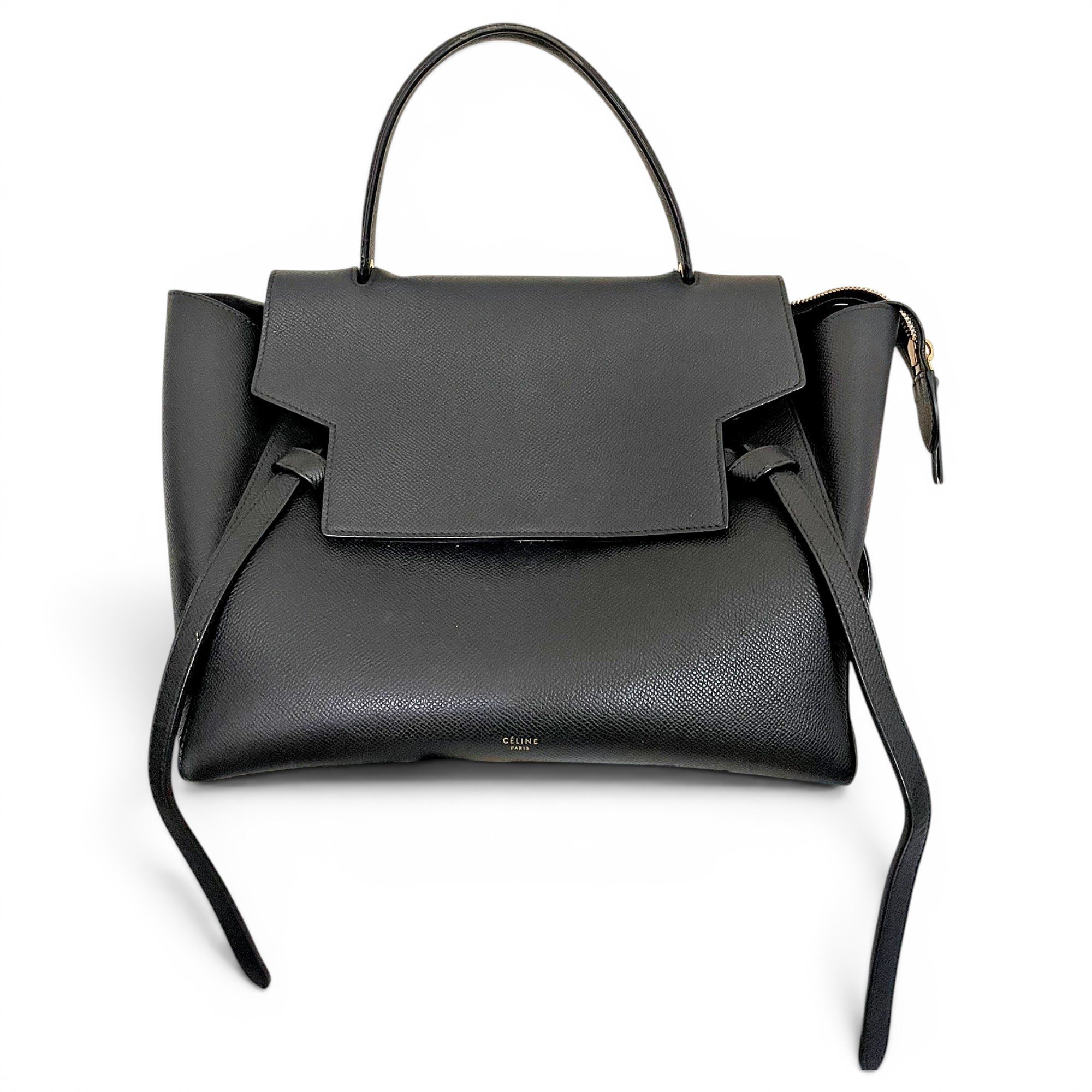 Belt leather handbag