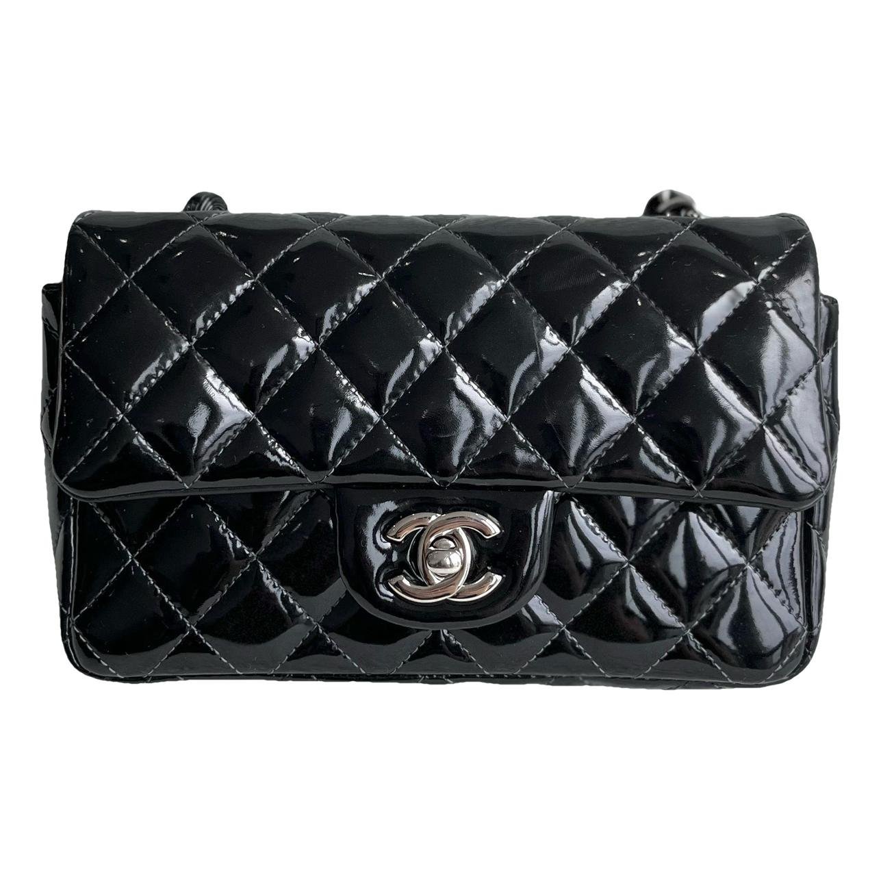 Patent leather handbag