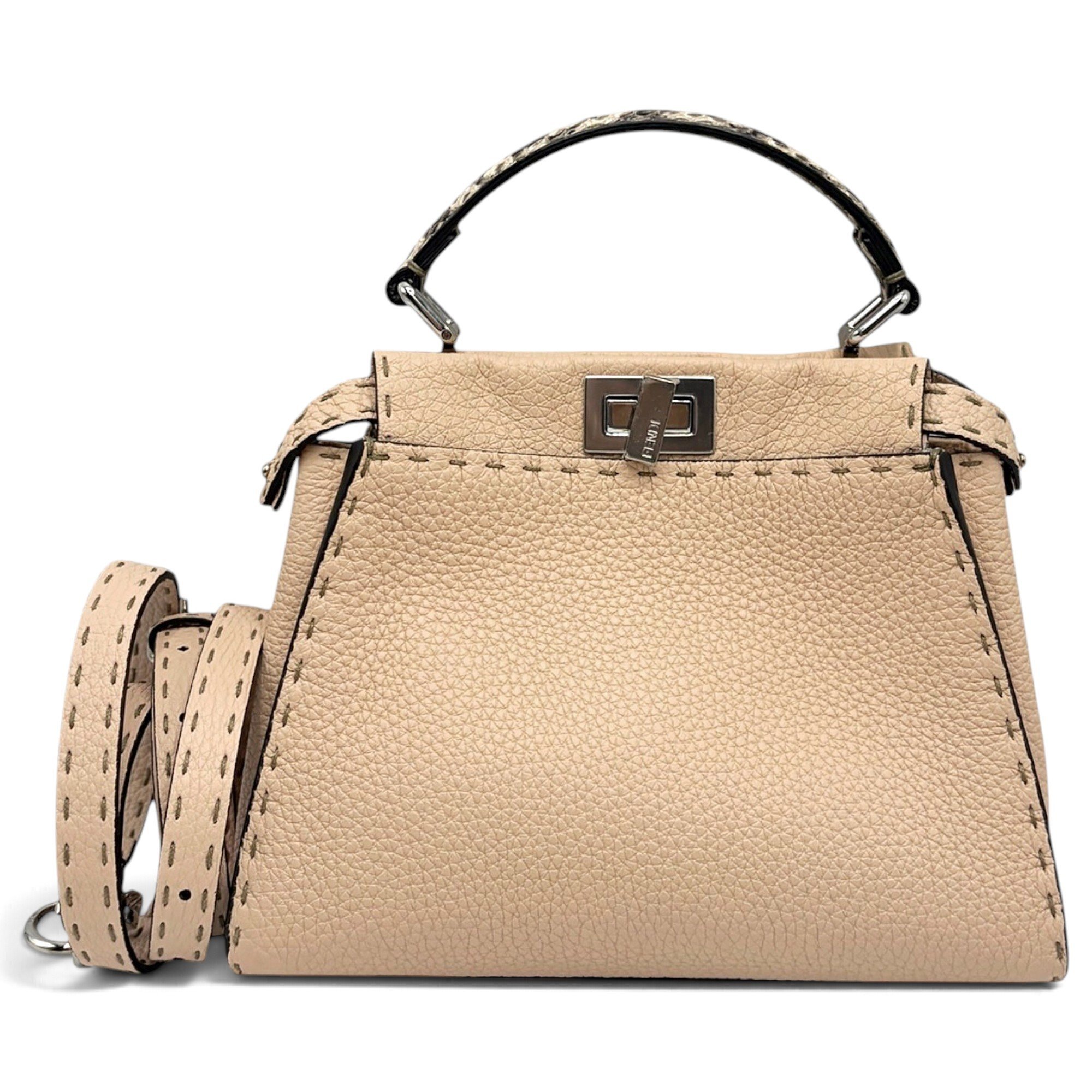 Peekaboo leather crossbody bag